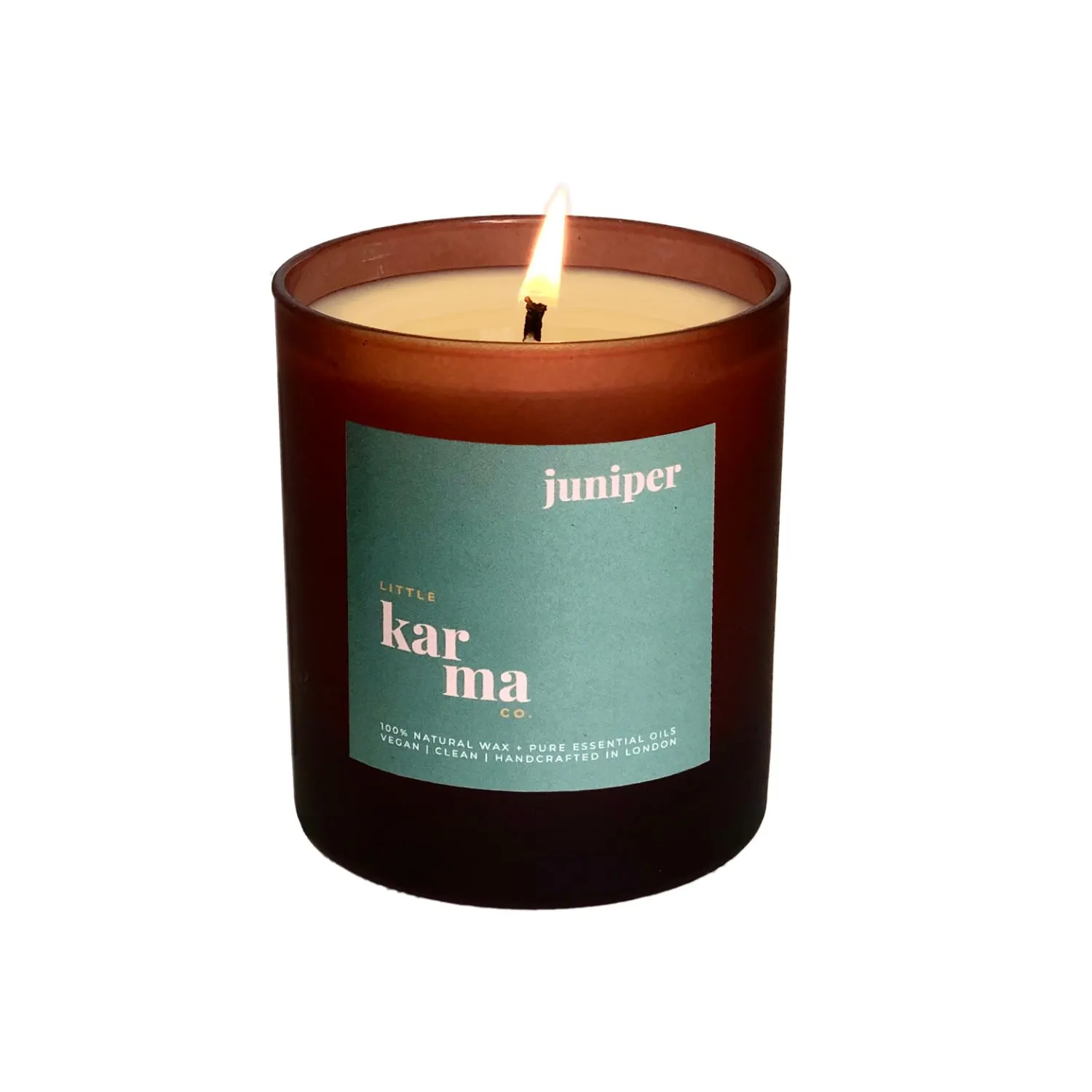 Green Juniper Midi Candle with Cedarwood & Fir - Green image