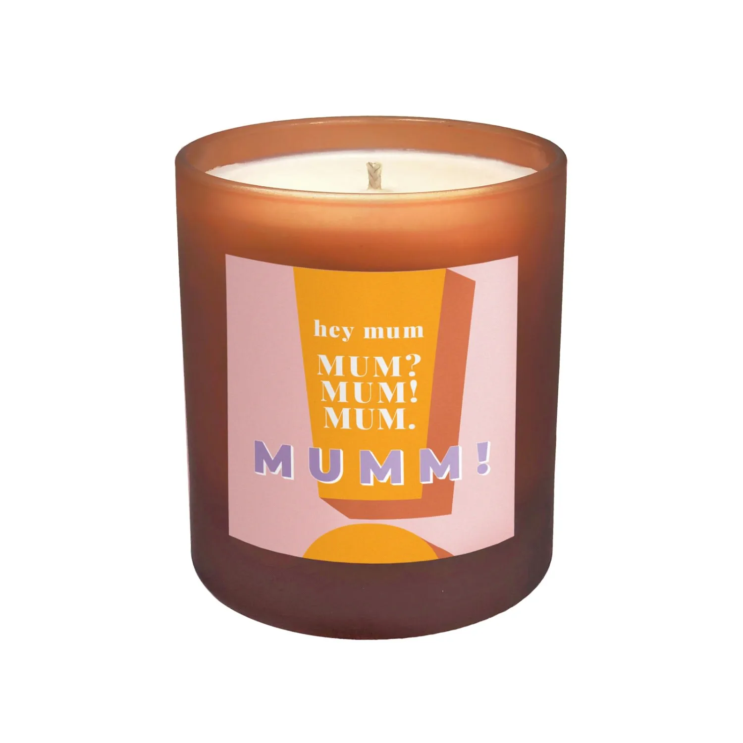 Hey Mum Midi Refillable Candle - Pink, Natural Wax image