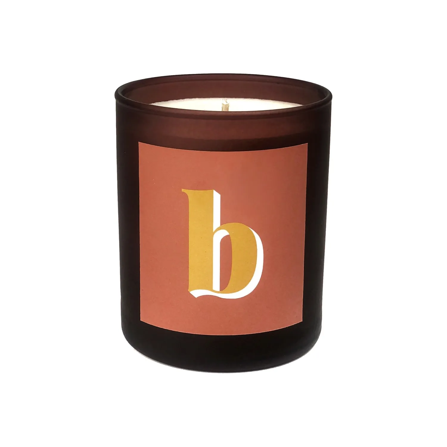 Initial B Candle - Orange