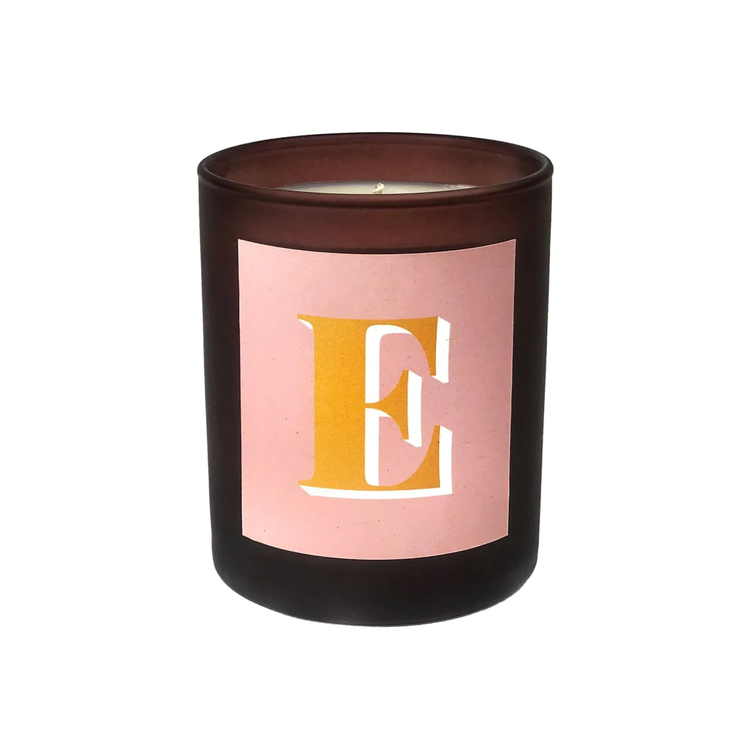 Initial E Candle - Pink