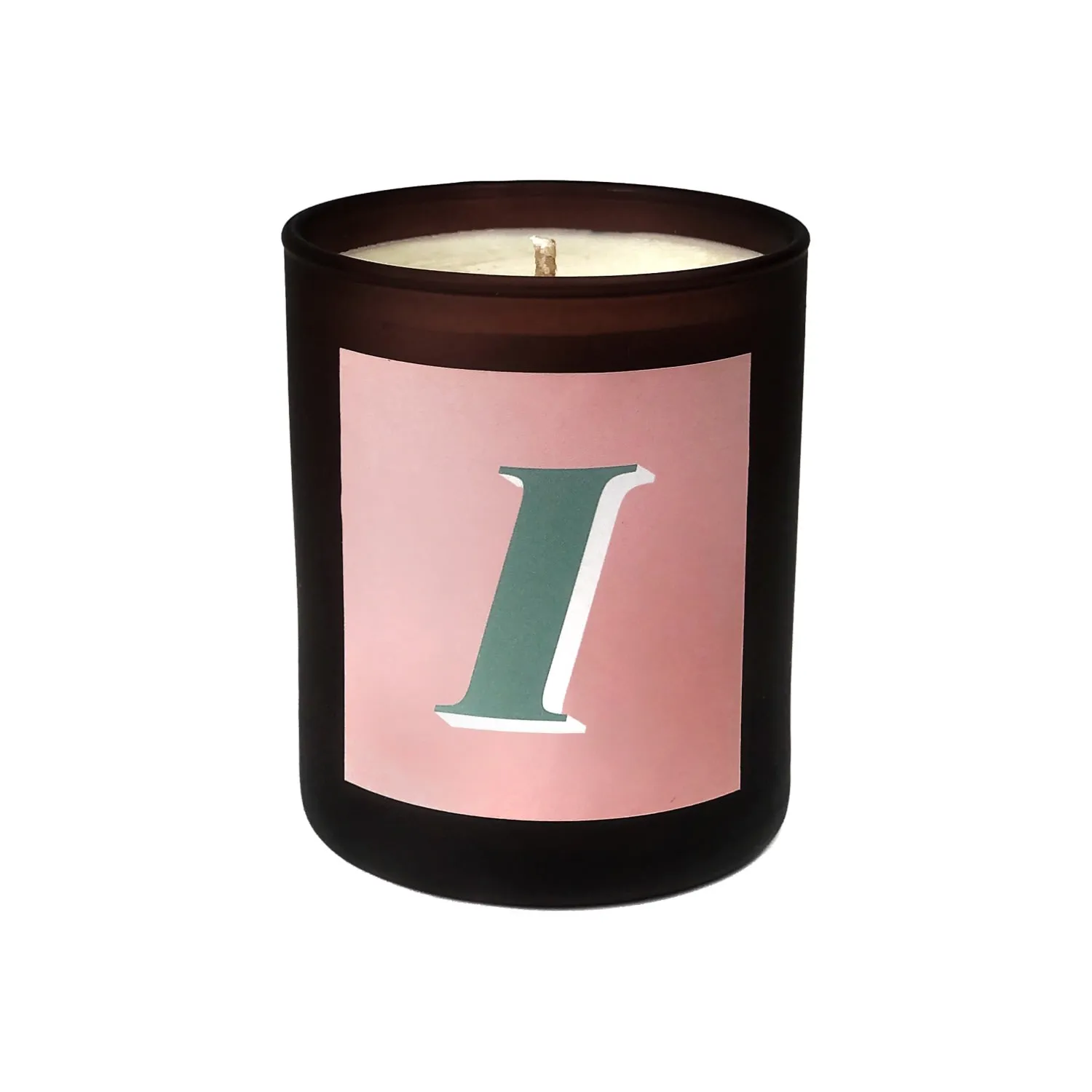 Initial I Candle - Pink
