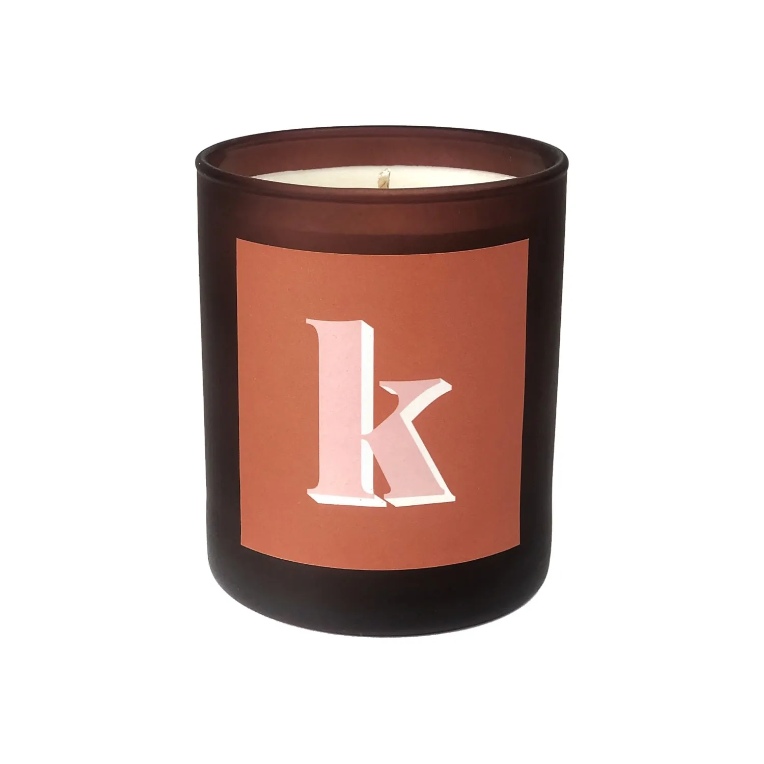 Initial K Candle - Orange