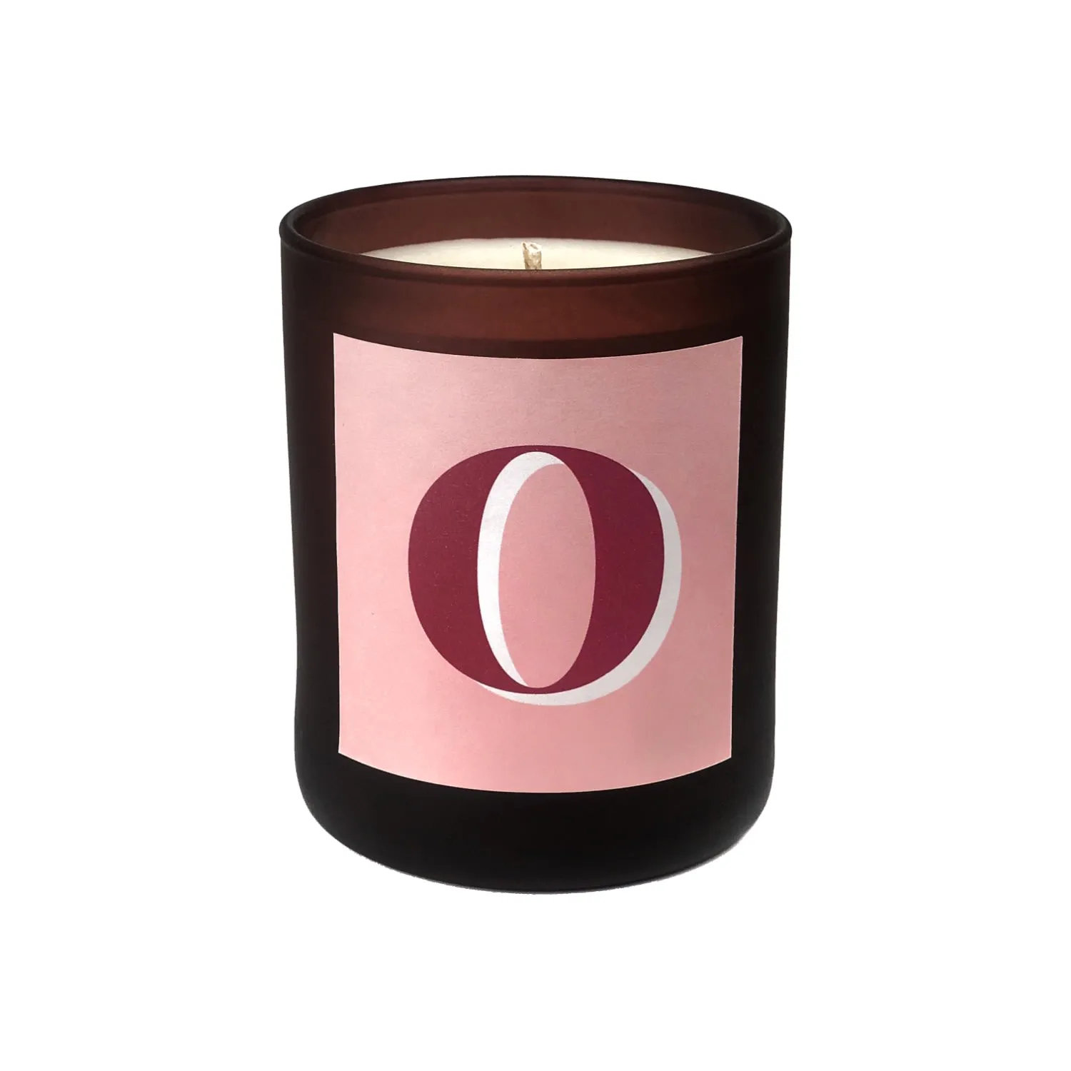 Initial O Candle - Pink
