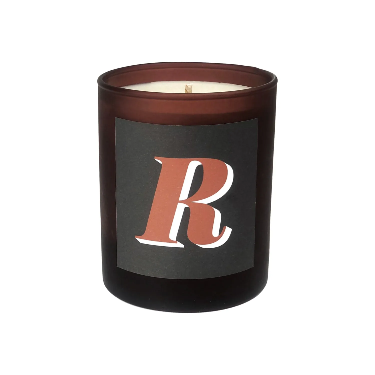 Initial R Candle - Black