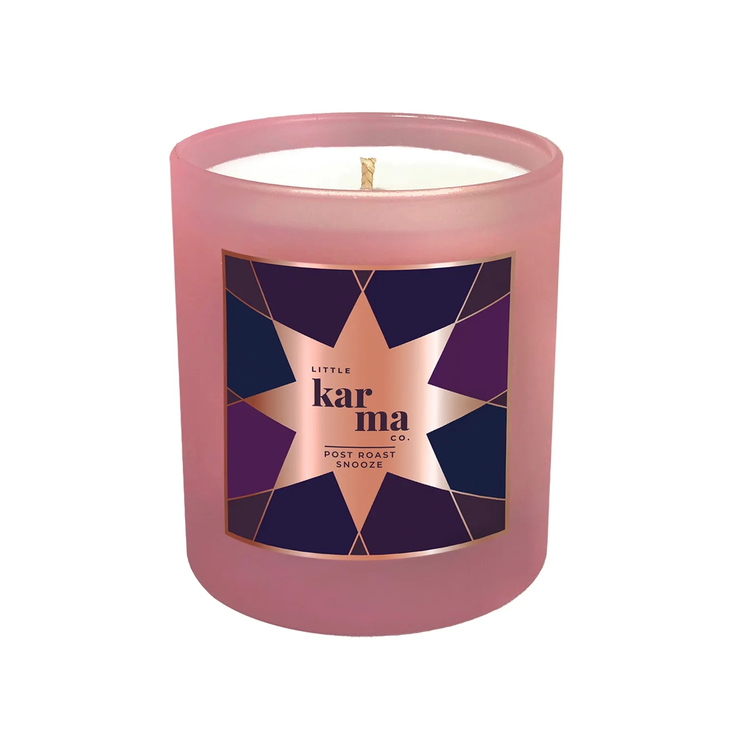 Post Roast Snooze Large Candle - Pink, Natural Wax