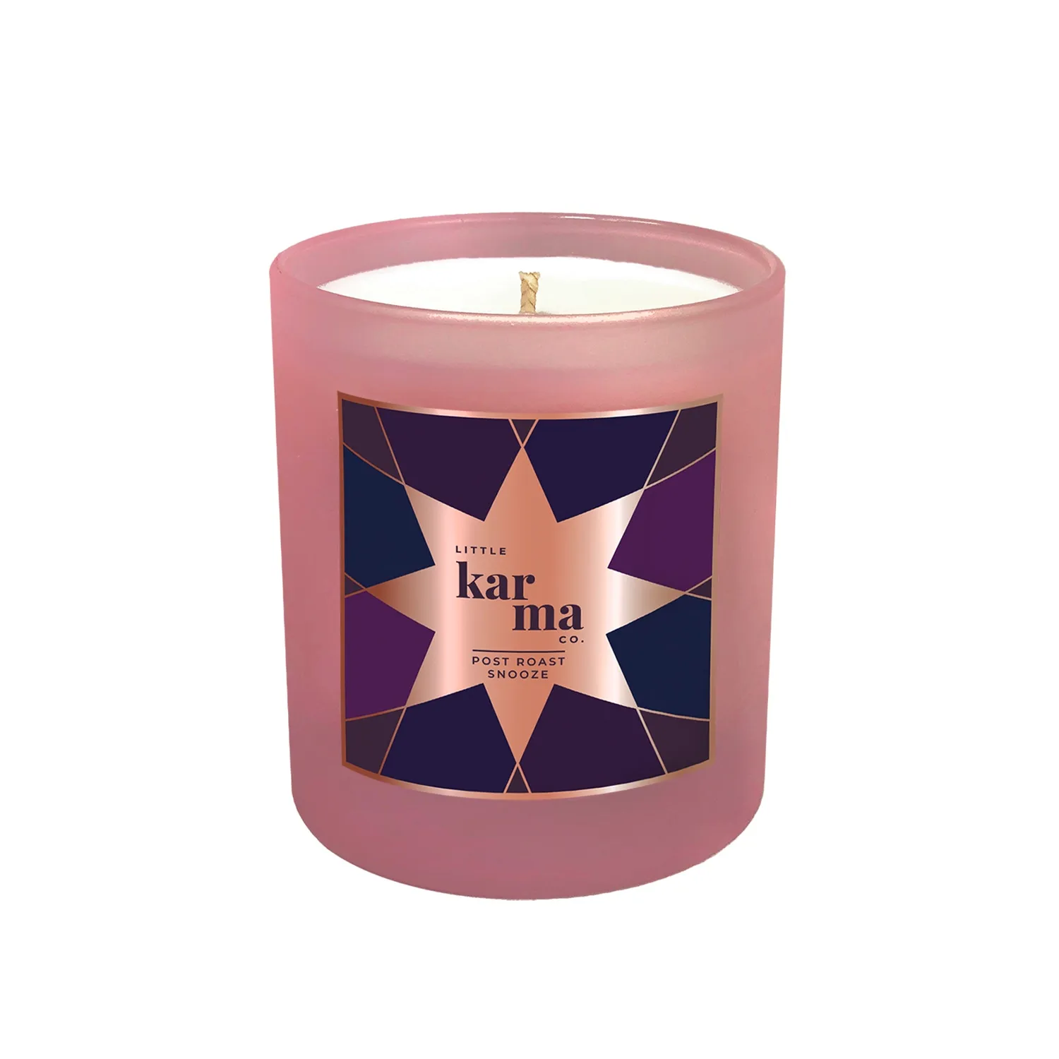 Post Roast Snooze Midi Candle - Pink, Natural Wax image