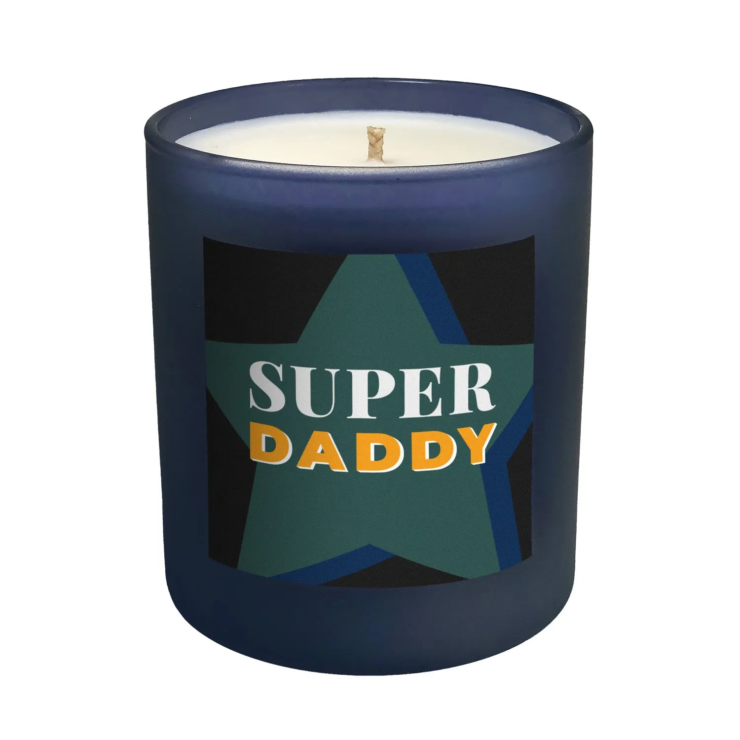 Super Daddy Large Refillable Candle - Green, Natural Wax
