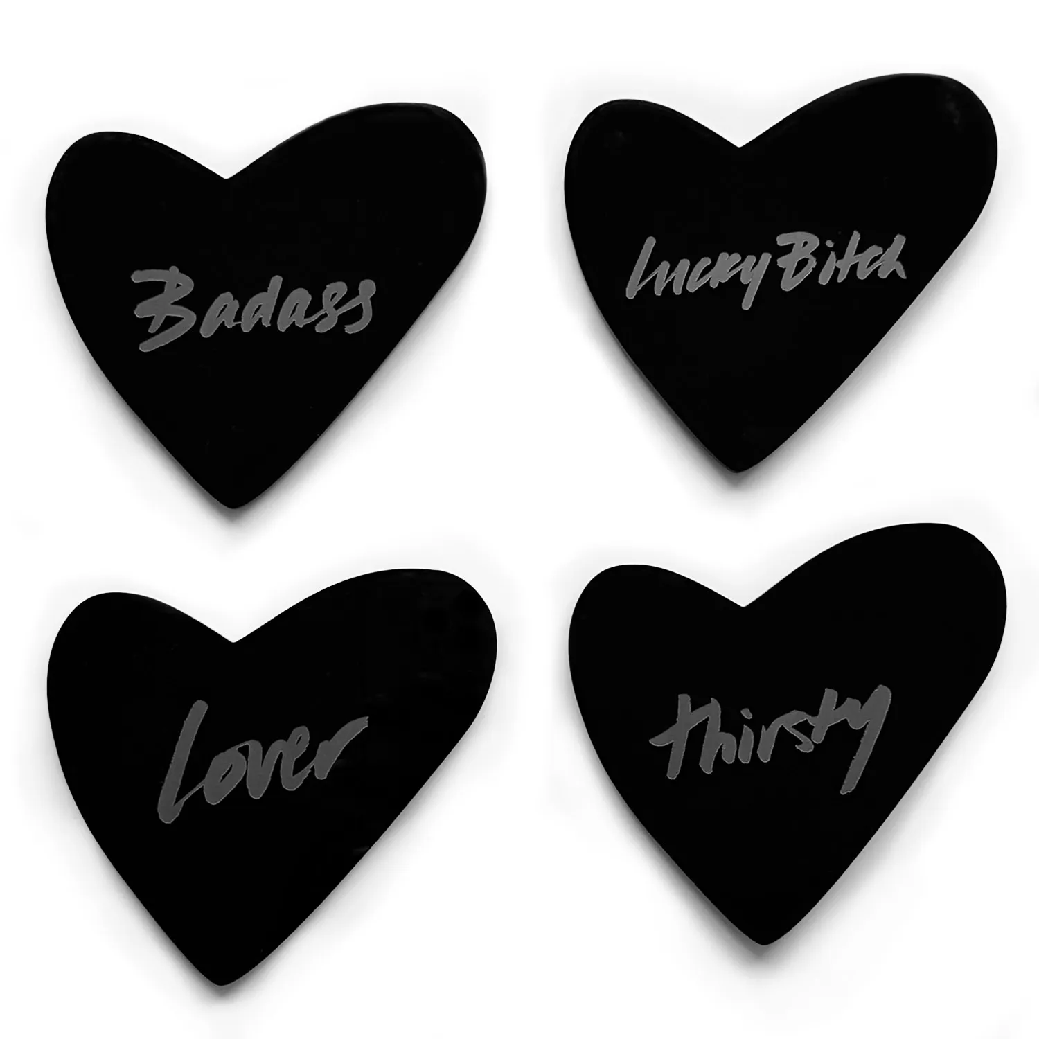 Heart Coaster Set - Black image