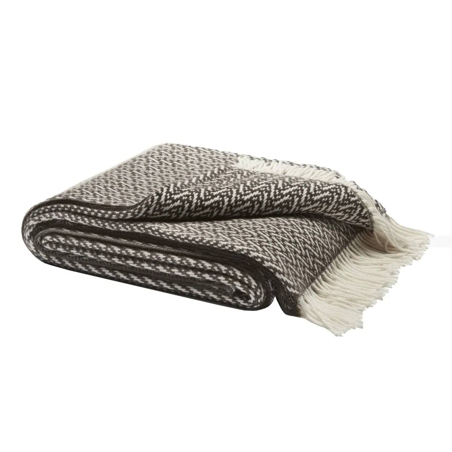 Indianina Cashmere Throw Blanket - Grey
