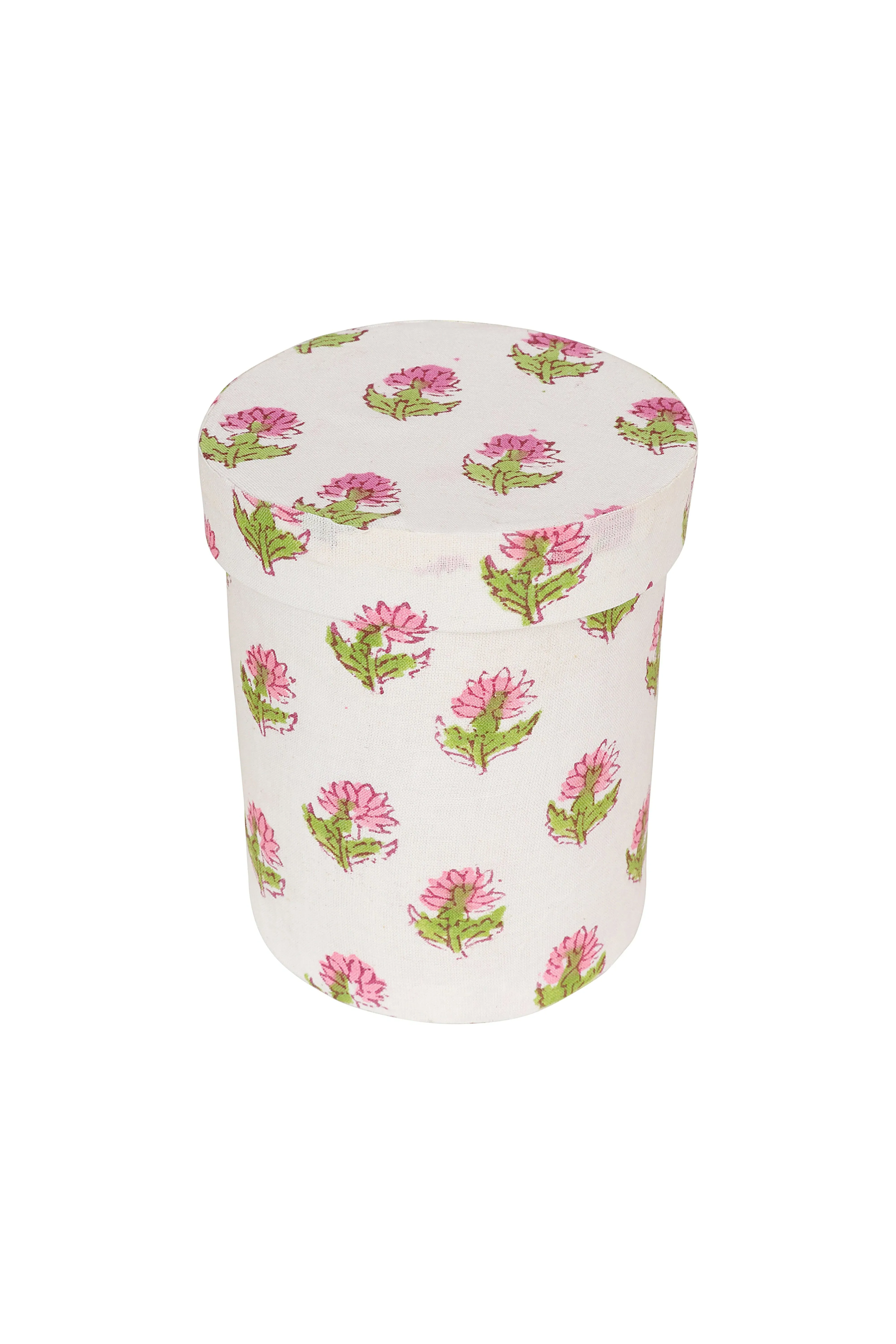 Floral Pen Pot - Pink, Cotton image