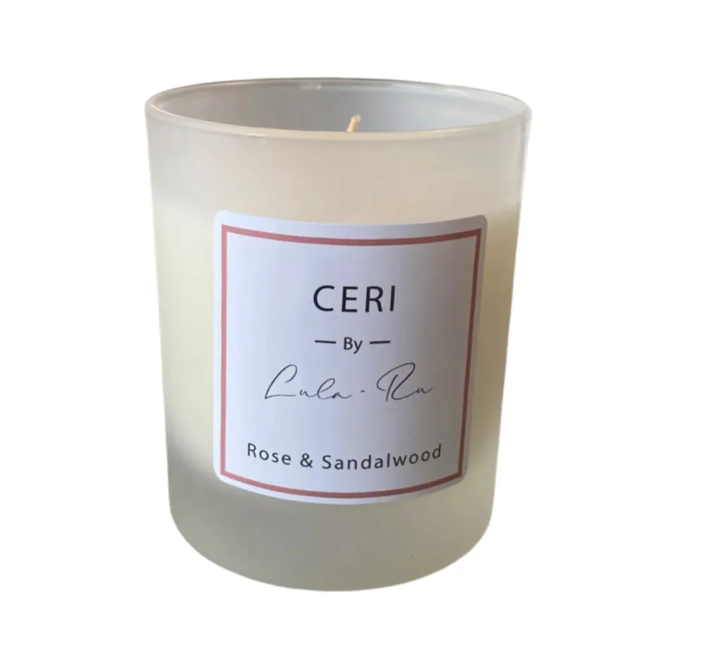 Ceri Rose Scent Candle - Glass image