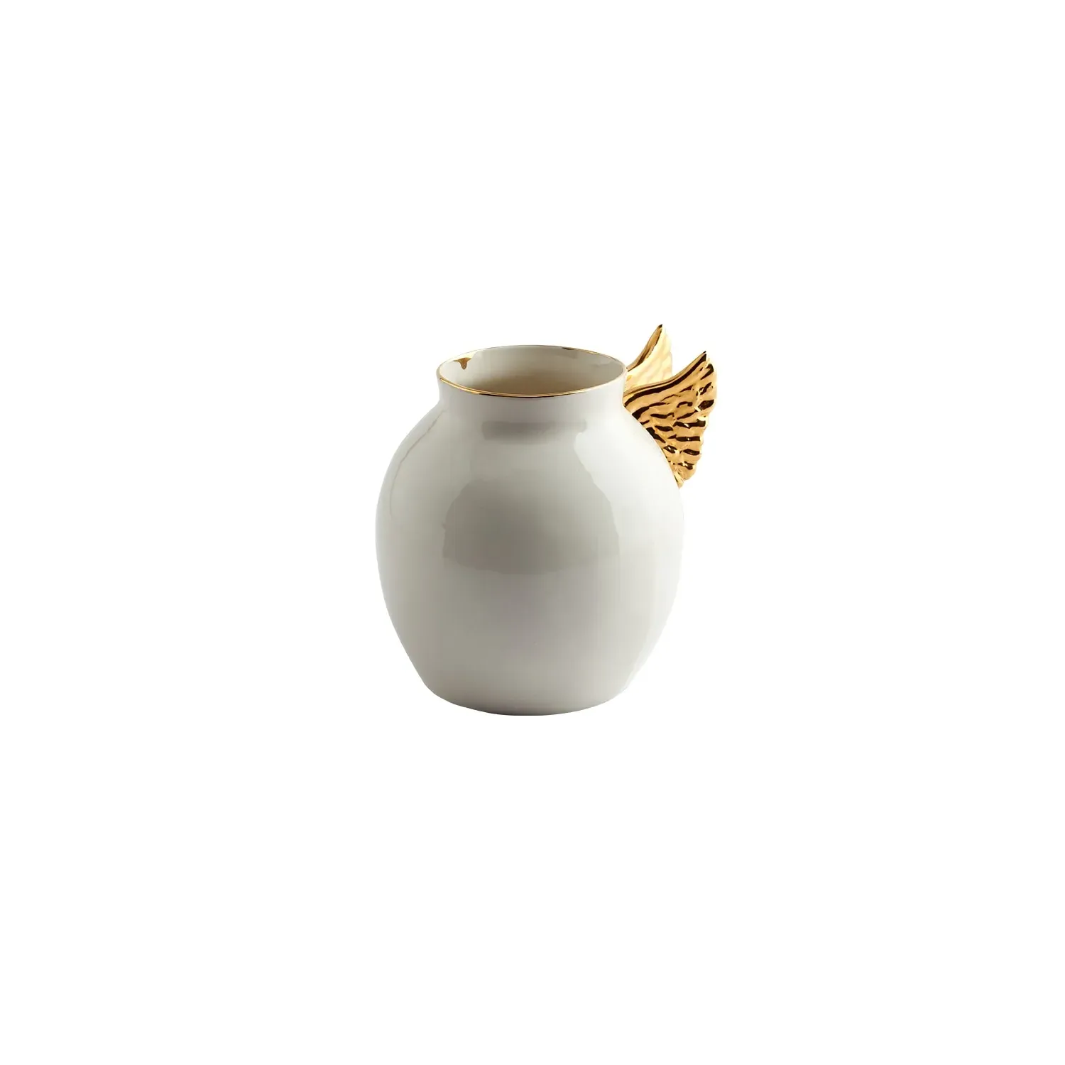 Bird Porcelain Vase - Gold image