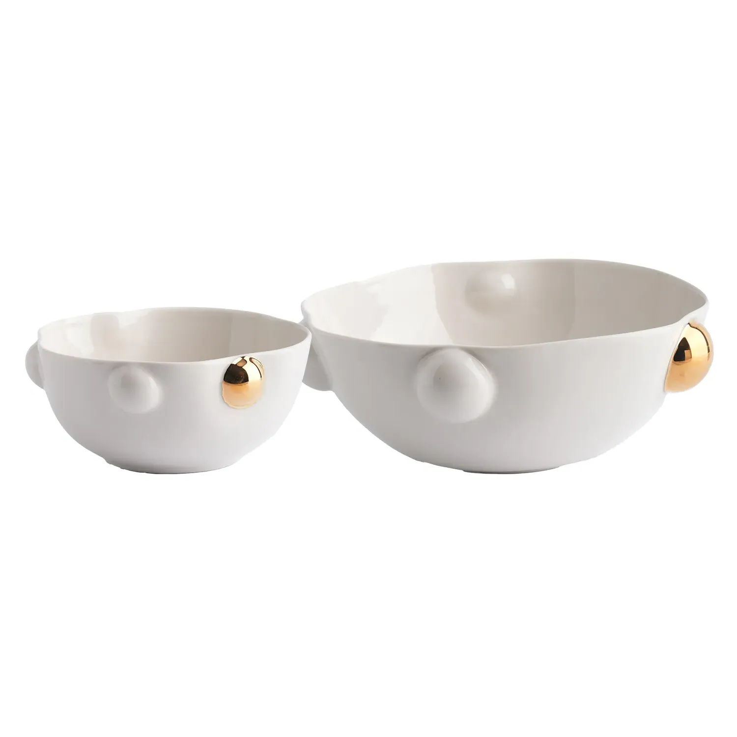 Cosmopolitan Porcelain Bowl Duo - Neutrals