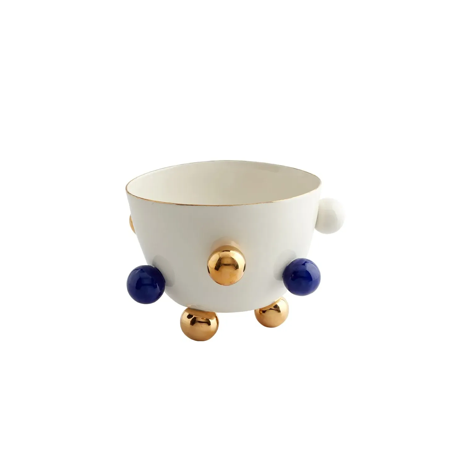 Cosmos Large Porcelain Bowl - Blue, Limoges image