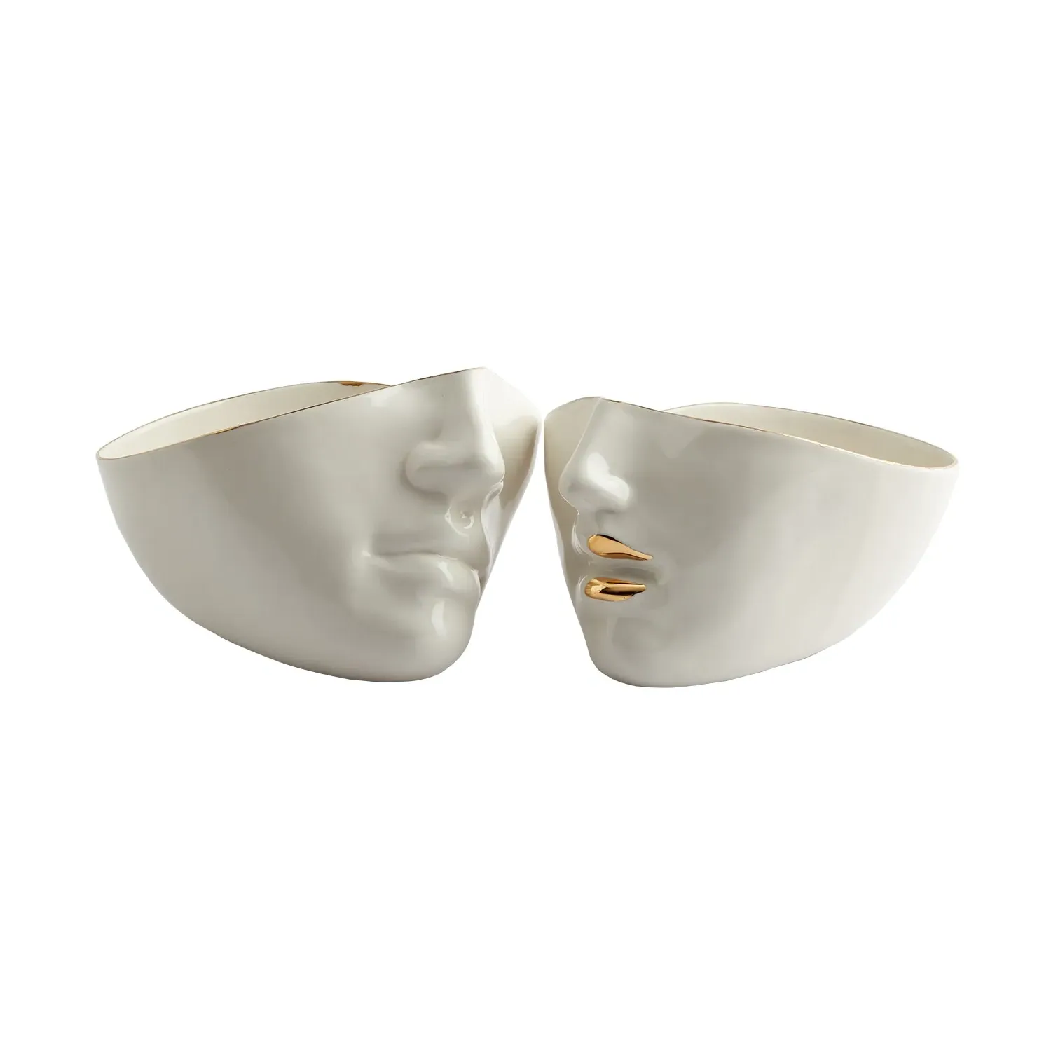 Infinity Love Porcelain Bowl Set - Gold image