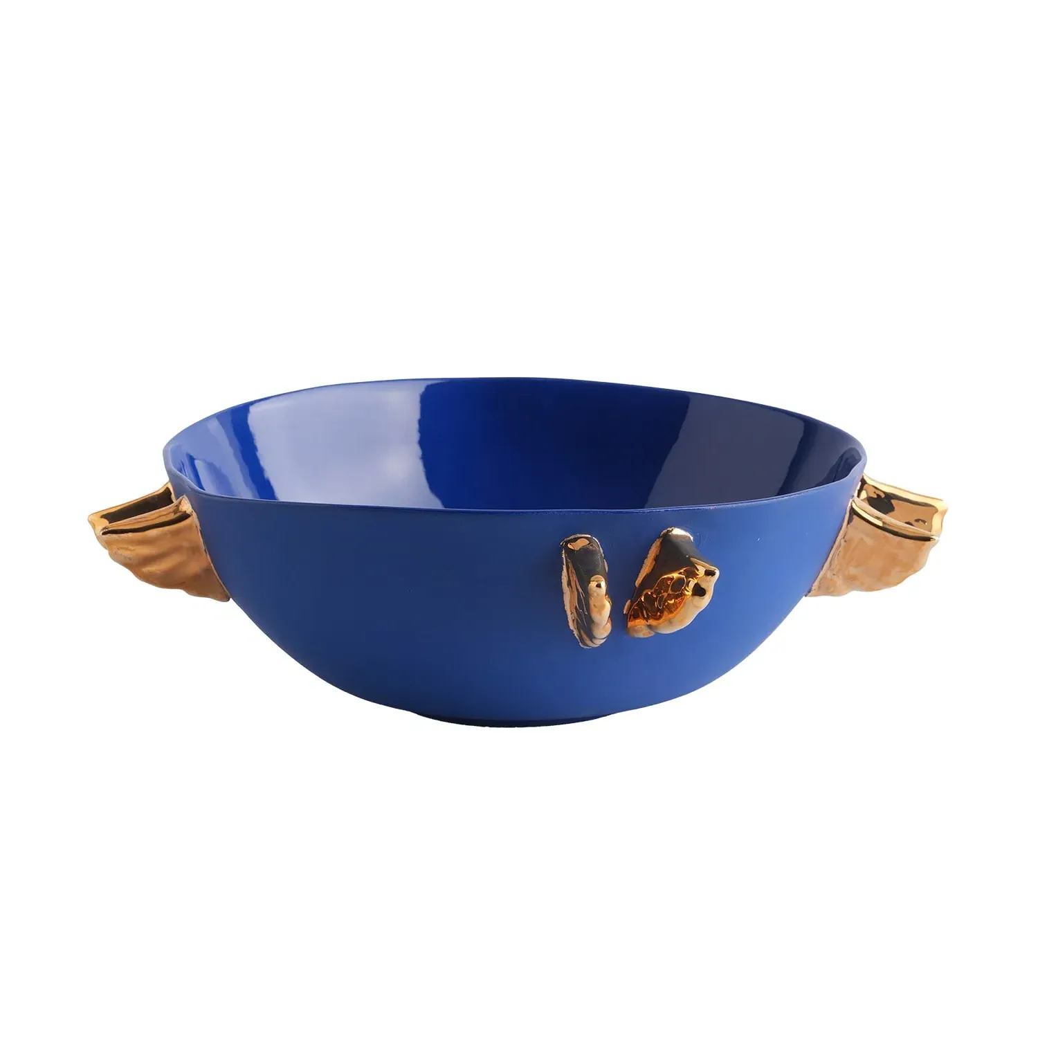 Volans Porcelain Bowl - Blue, Gold image