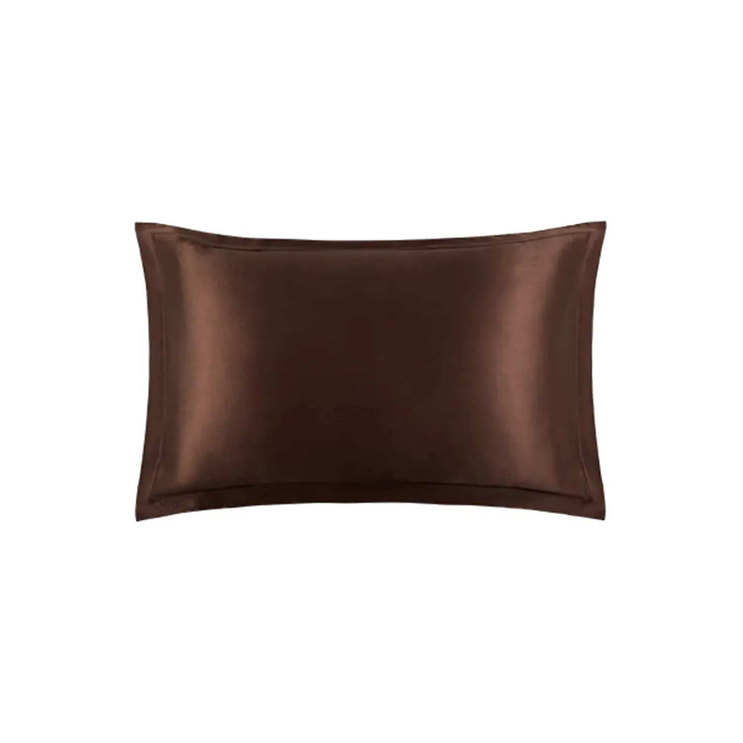 The Twenty Two UK King Pillow Sham Set - Brown, Silk image
