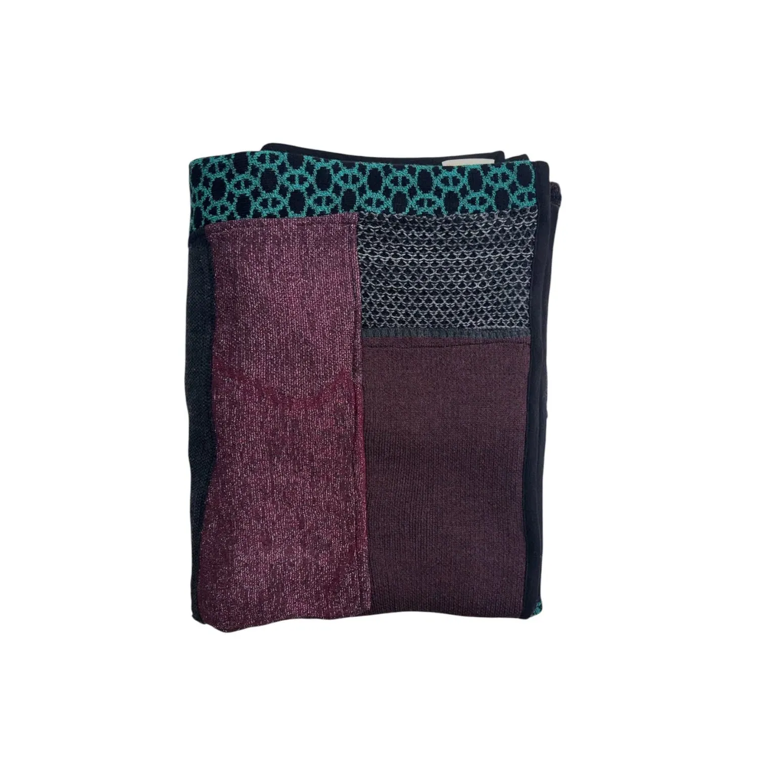 Zyla Patchwork Throw - Mixed Materials