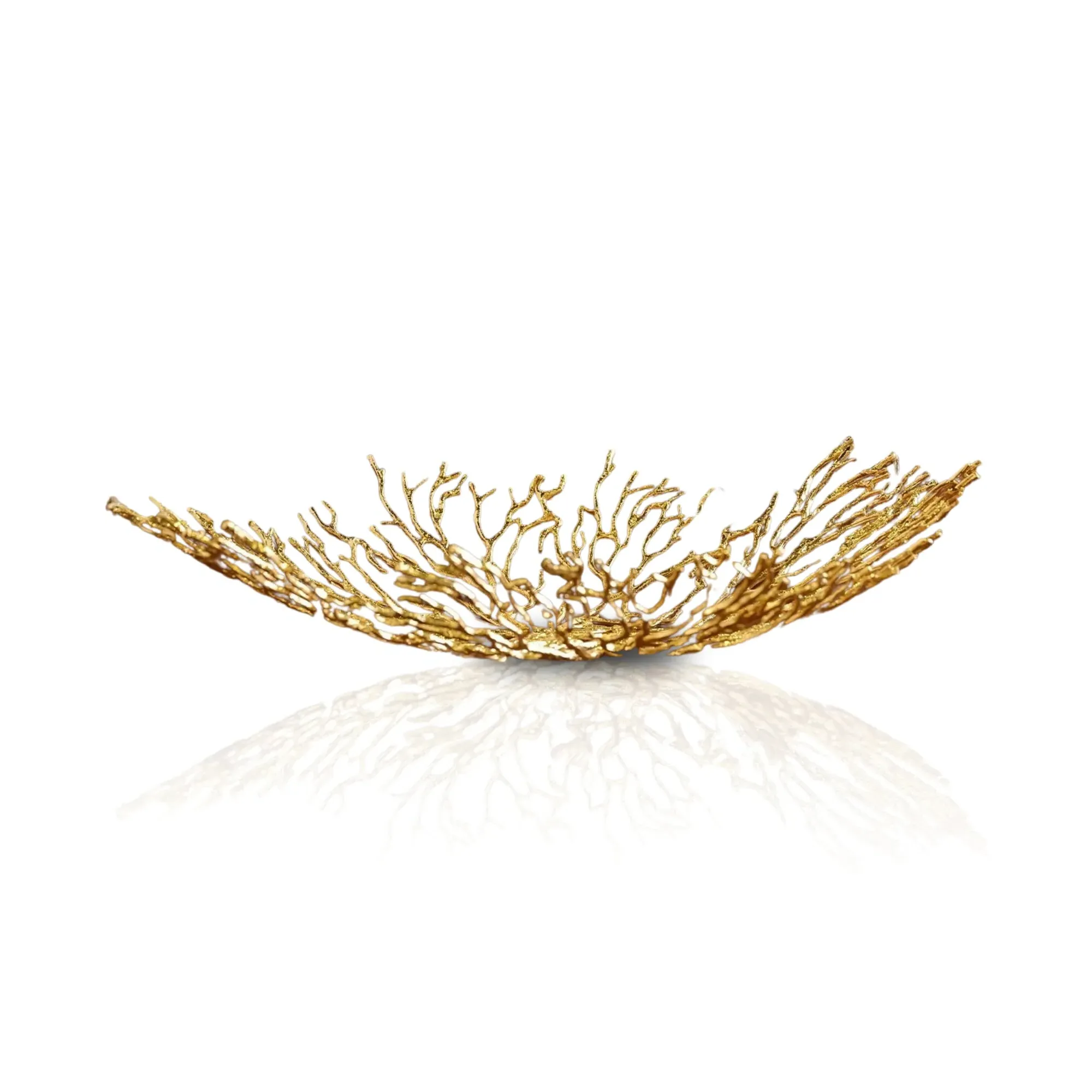 Branch Bowl - Golden, Brass