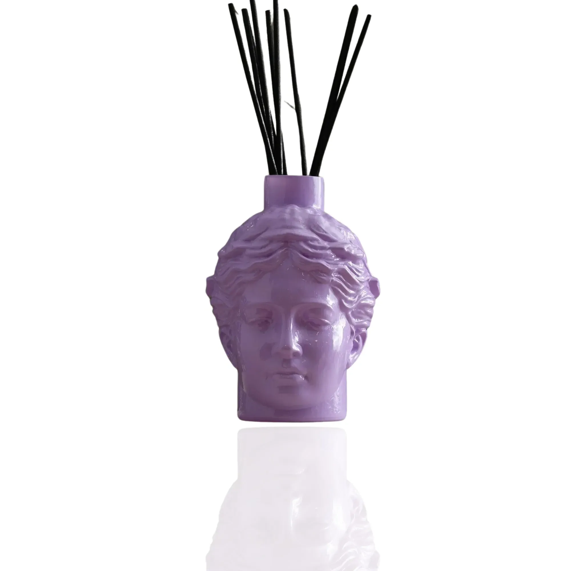 Helen Sculptural Head Diffuser - Purple, Ceramic