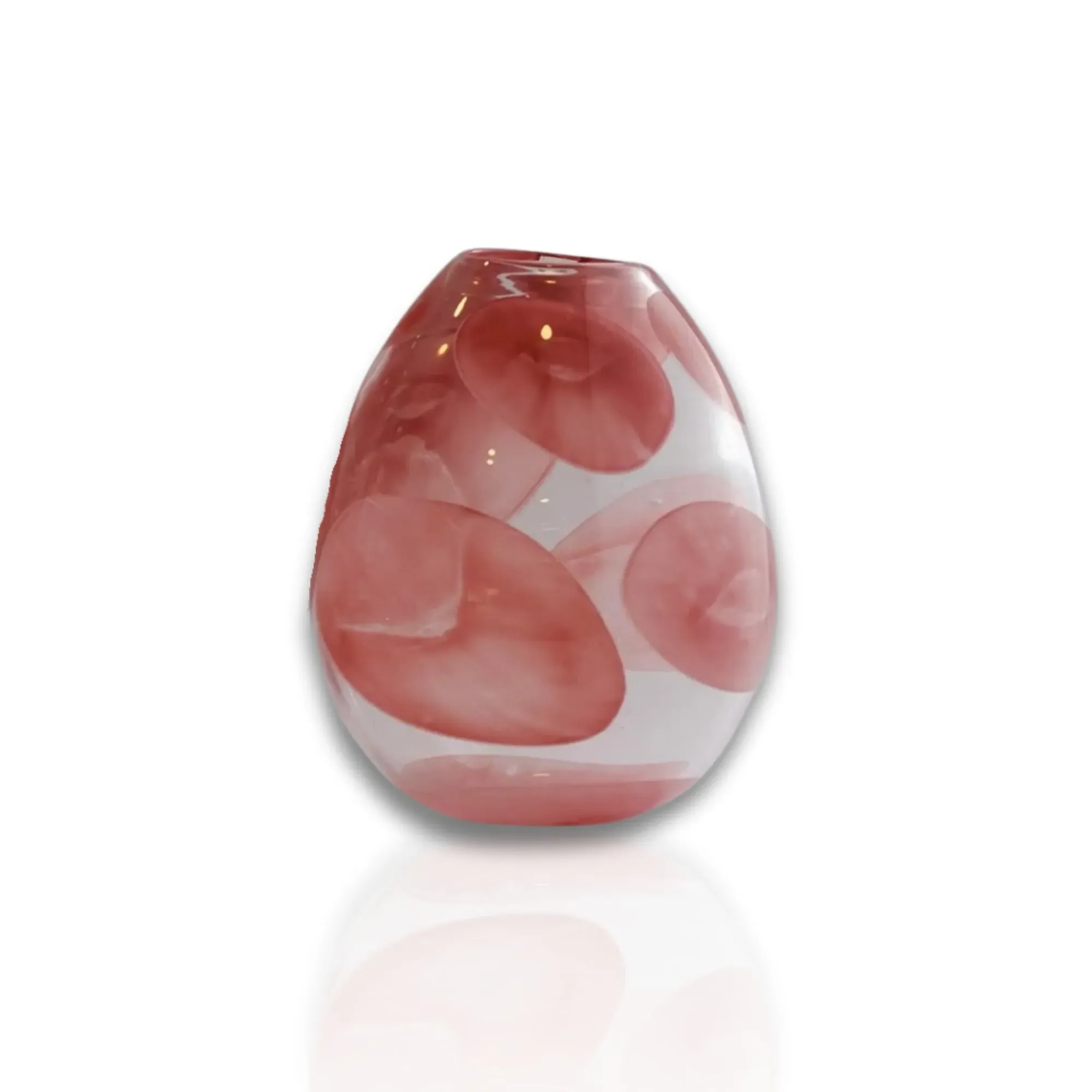 Large Murano Glass Balloon Vase - Pink, Glass image