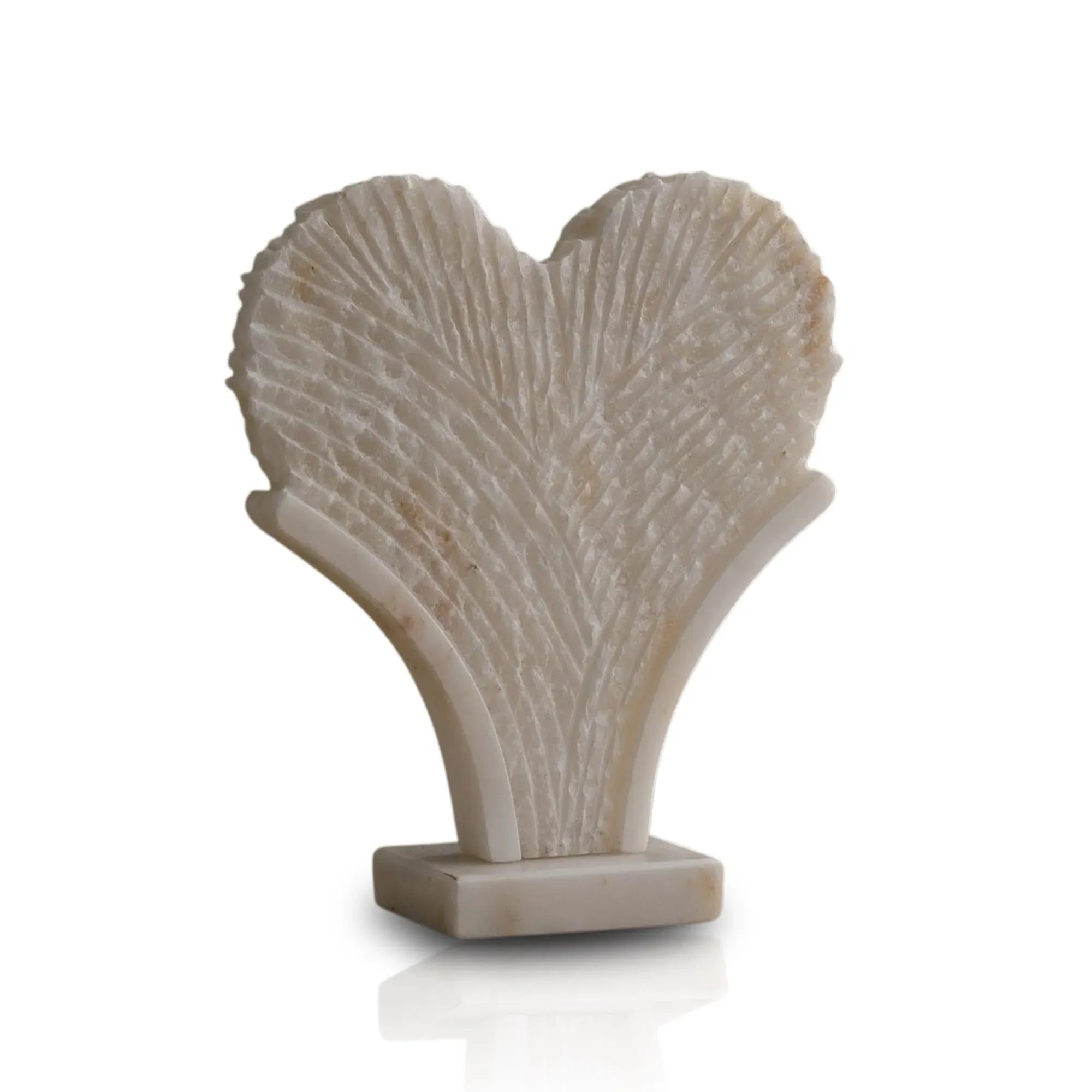 Love Hand-Carved Marble Sculpture - White