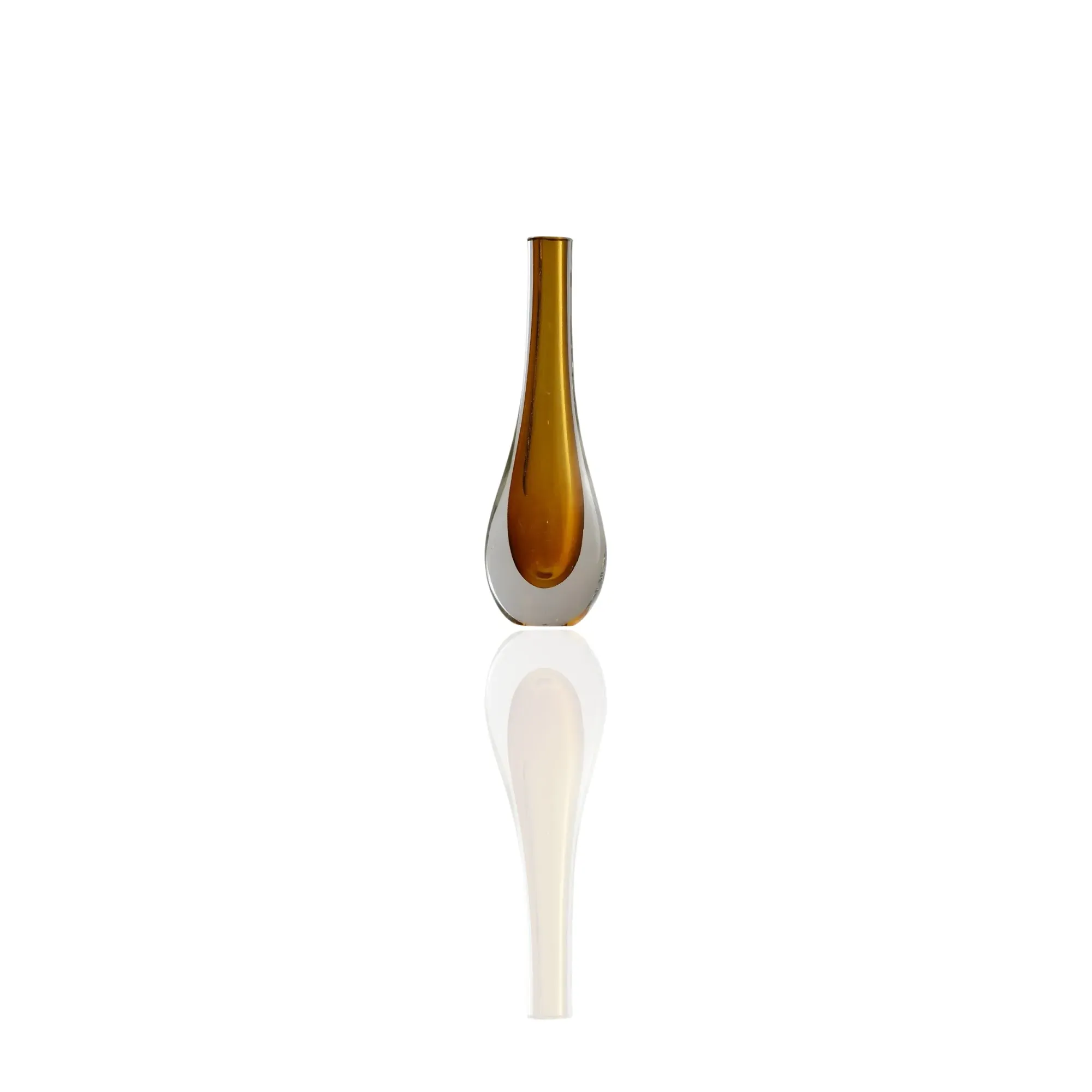 Murano Glass Vase - Yellow, Teardrop image