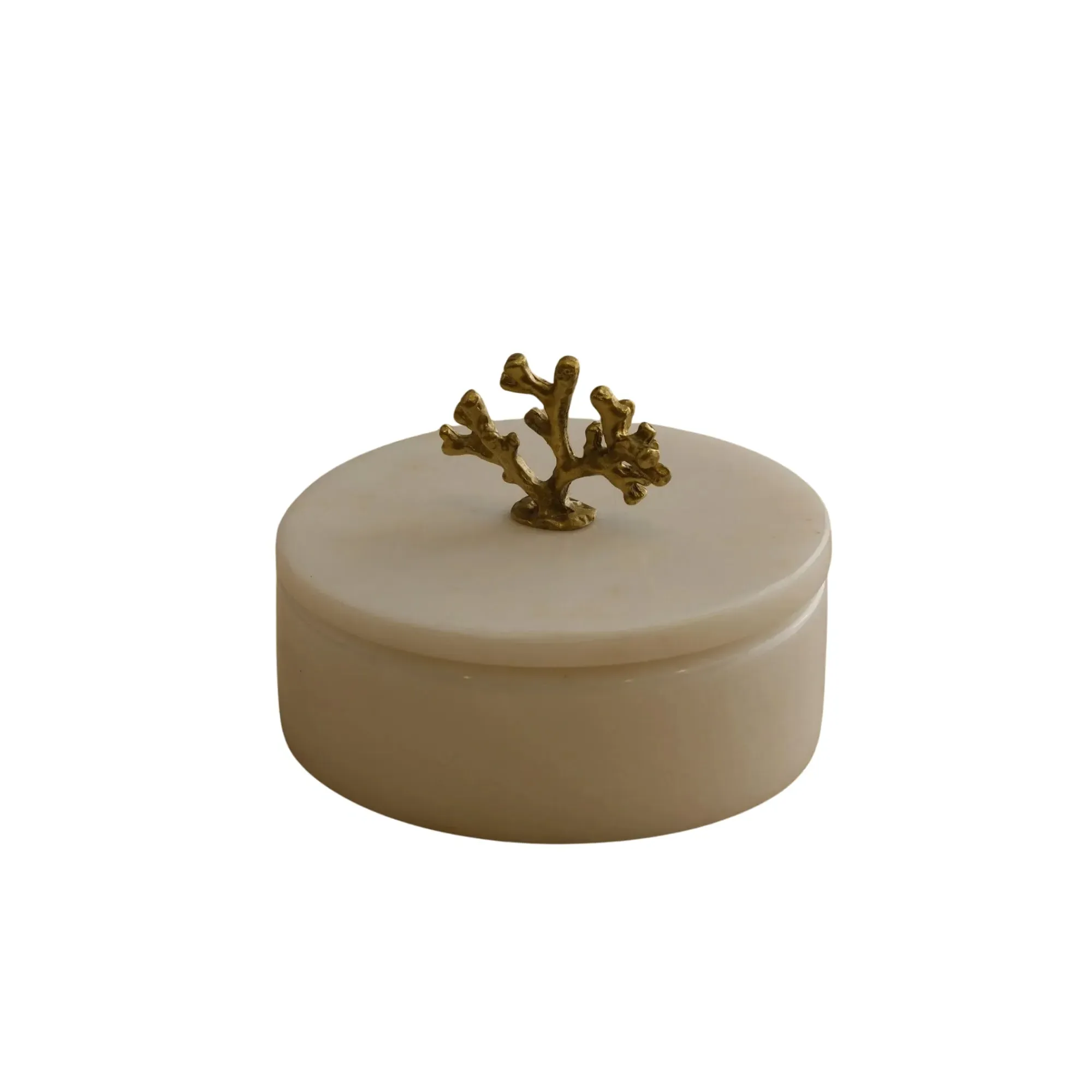 Ocean Coral Storage Box - White, Marble