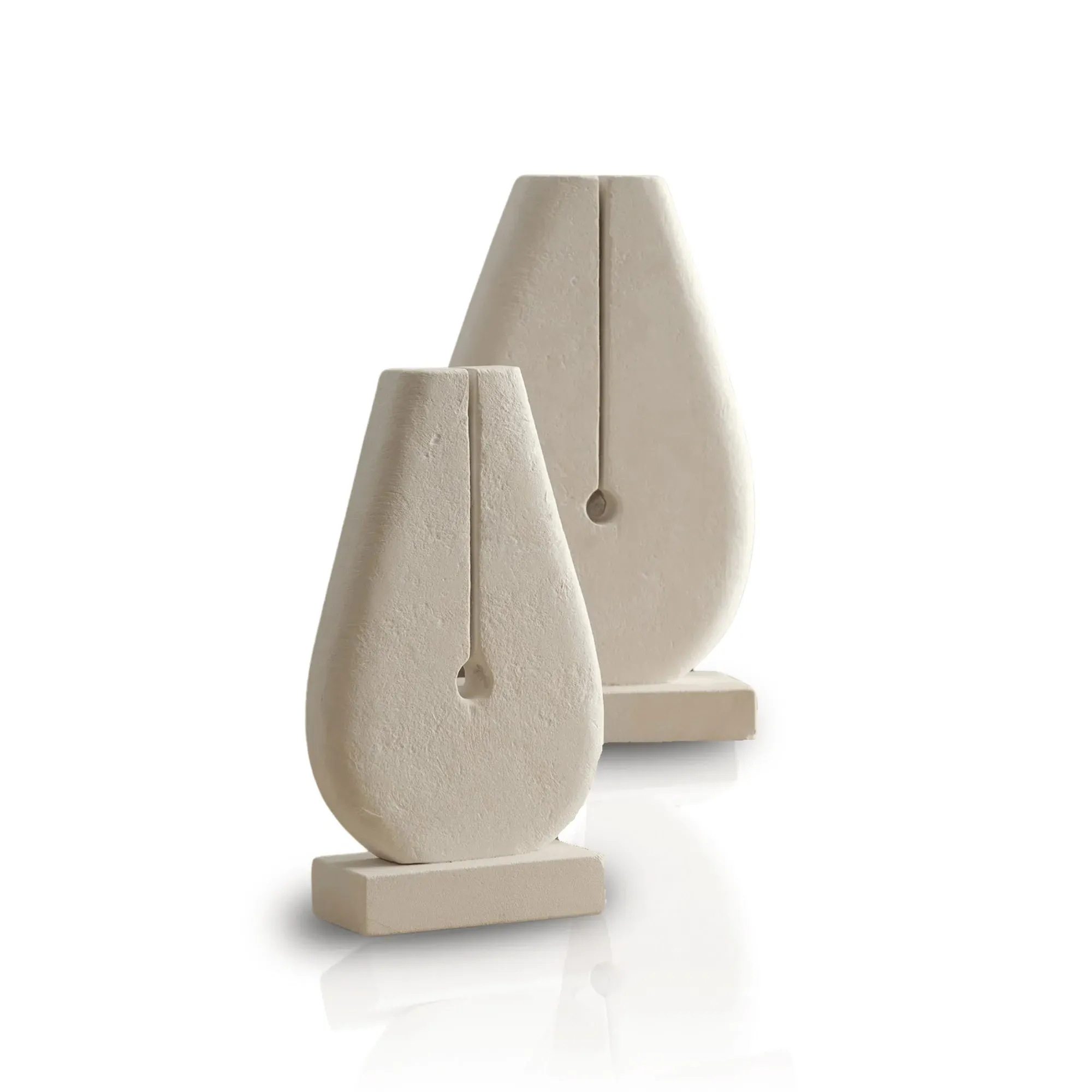 Sculptural Vase Set - Beige, Sandstone