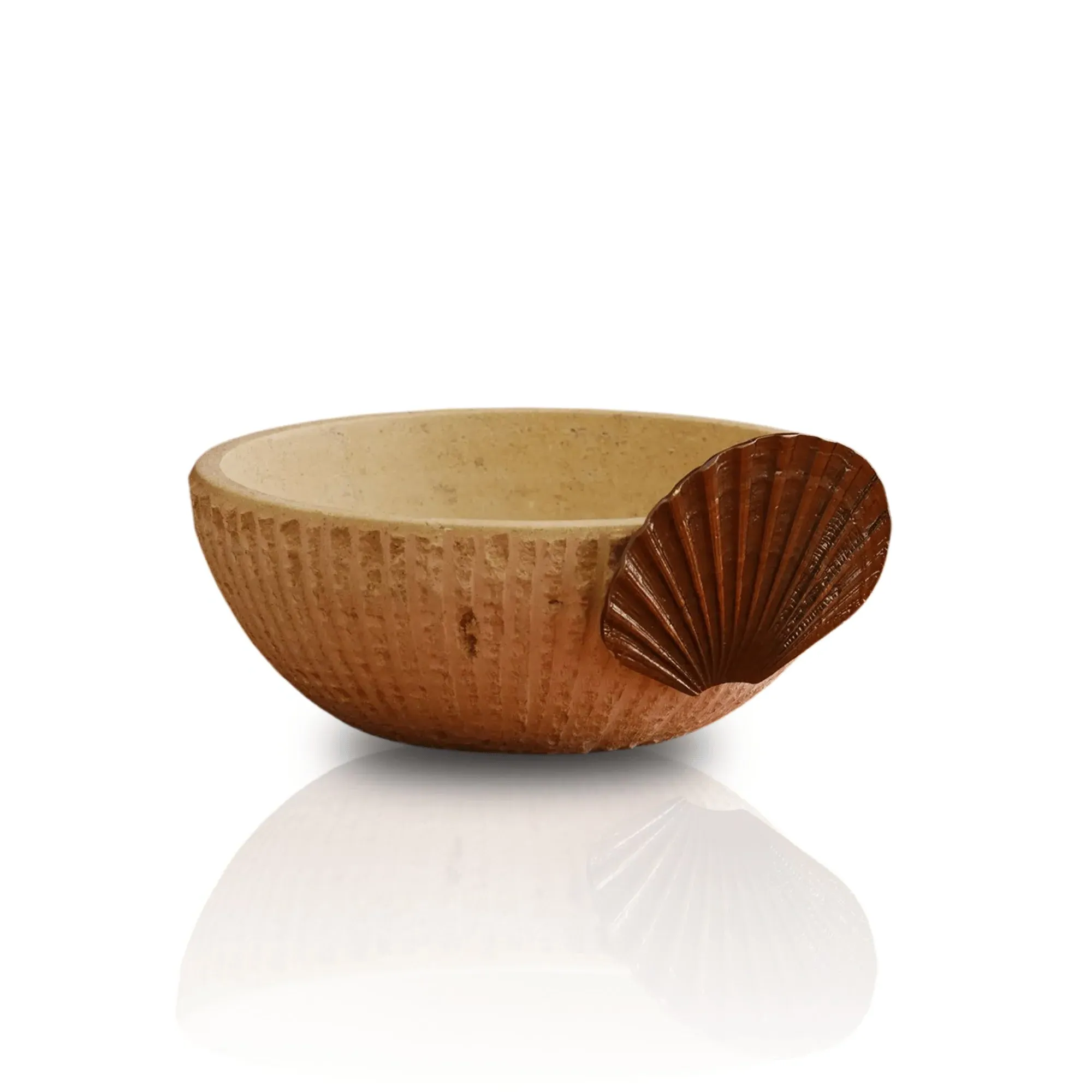 Shell Travertine Bowl - Bronze, Travertine image