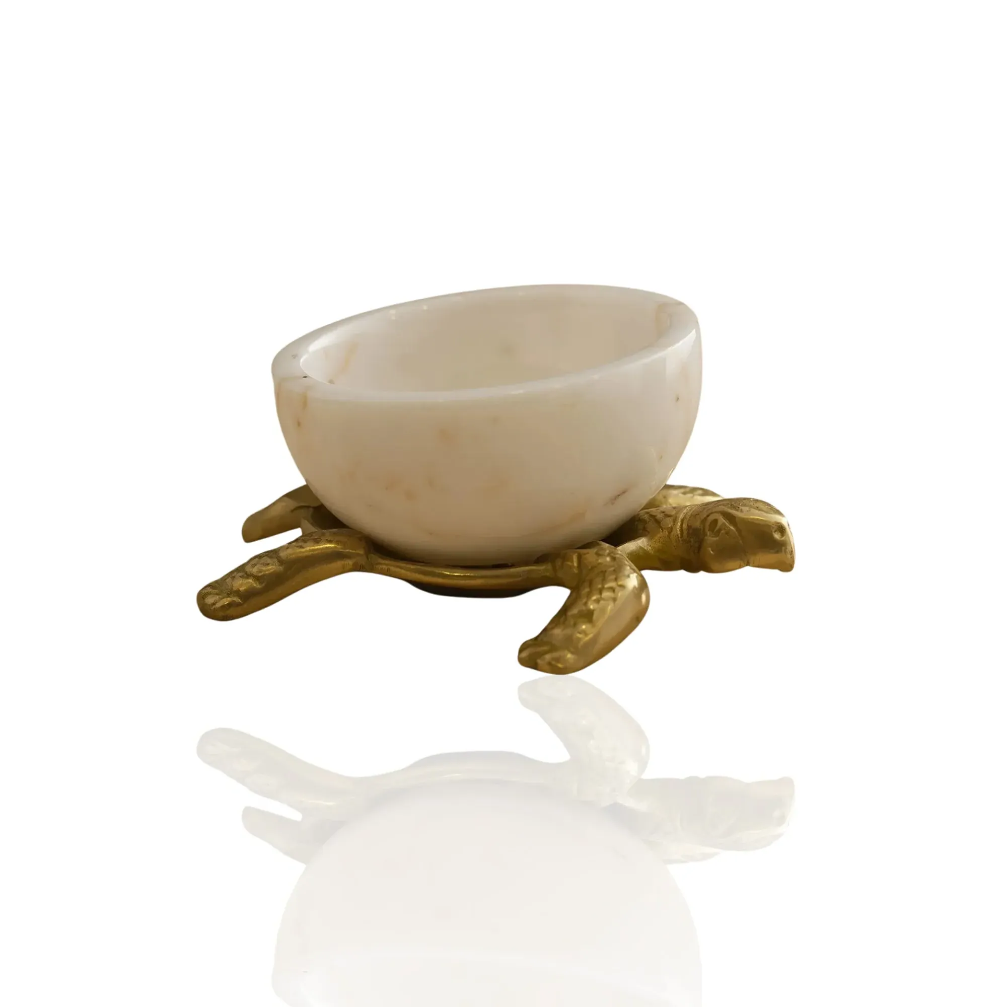 Turtle Marble Mini Bowl - Gold, Brass