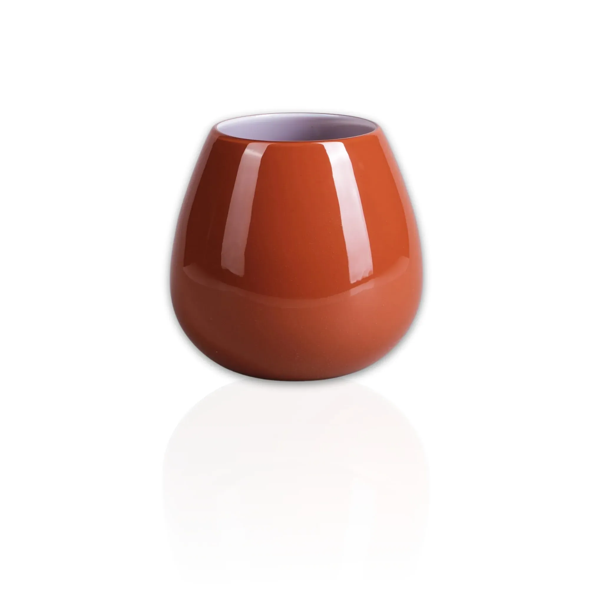 Vetro Terra Hand Blown Glass Tumbler - Burnt Umber