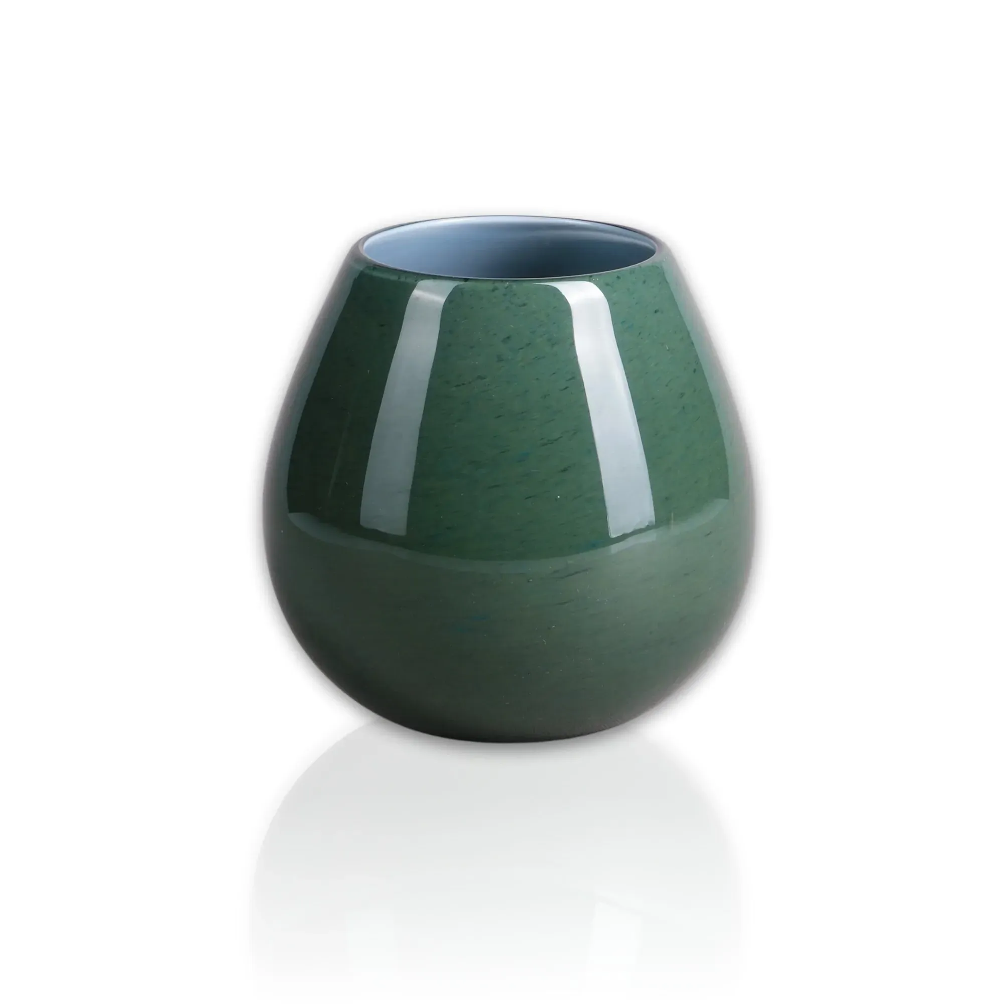 Vetro Terra Hand Blown Glass Tumbler - Forest Green