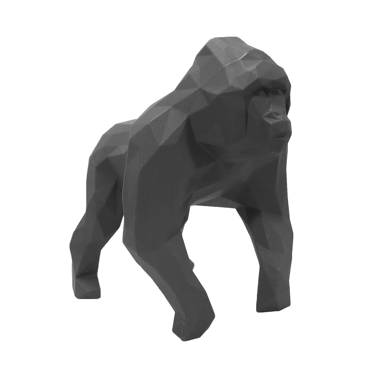 Gus Geometric Gorilla Sculpture - Black image