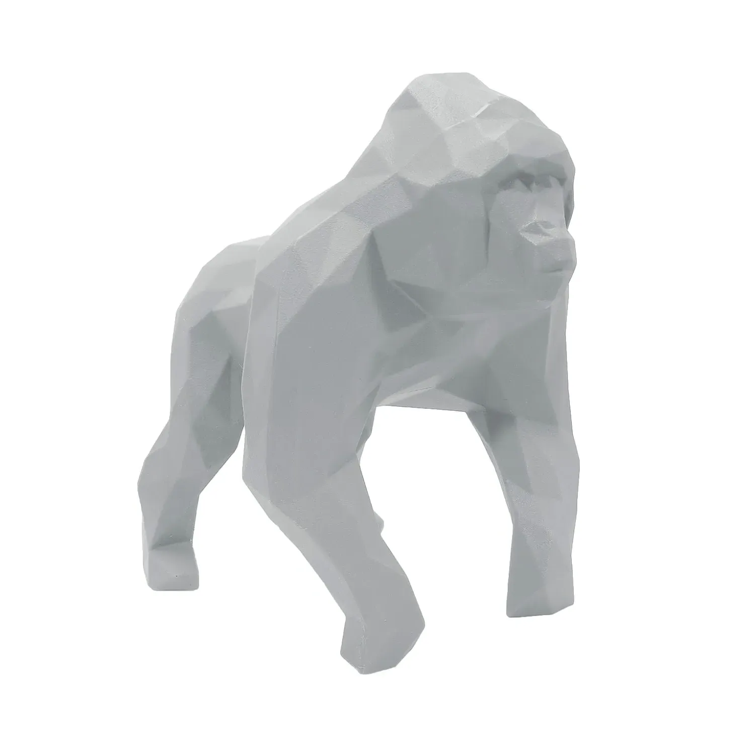 Gus Geometric Gorilla Sculpture - Grey image
