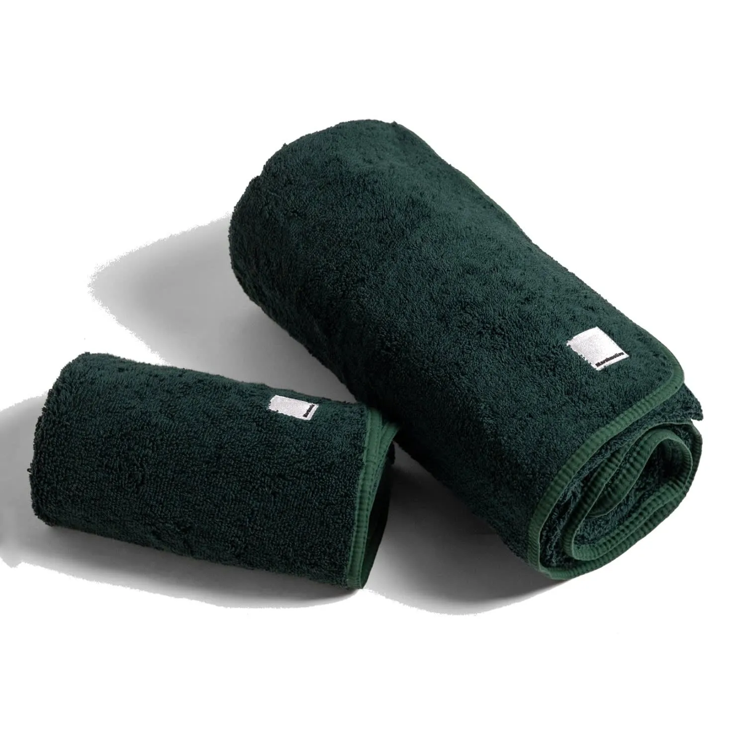 Heavyweight Bath Towel - Dark Green, Egyptian Cotton