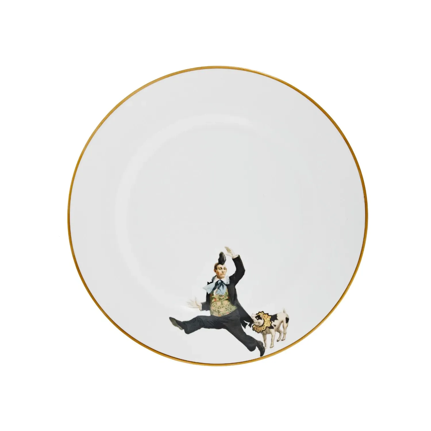 Alphonso Salad Plate - Gold, Fine Bone China image