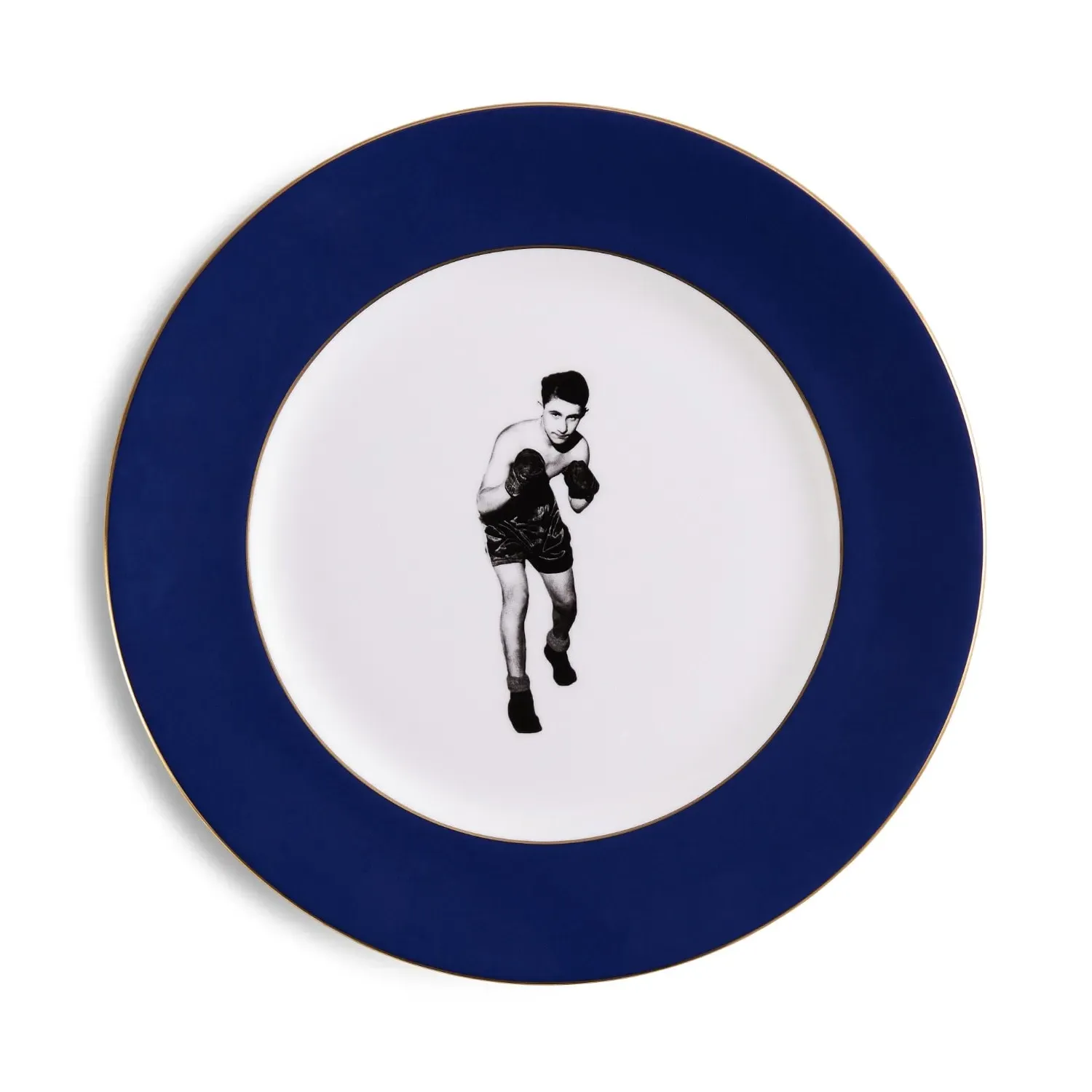Fighting Spirit Dinner Plate - Blue, Fine Bone China