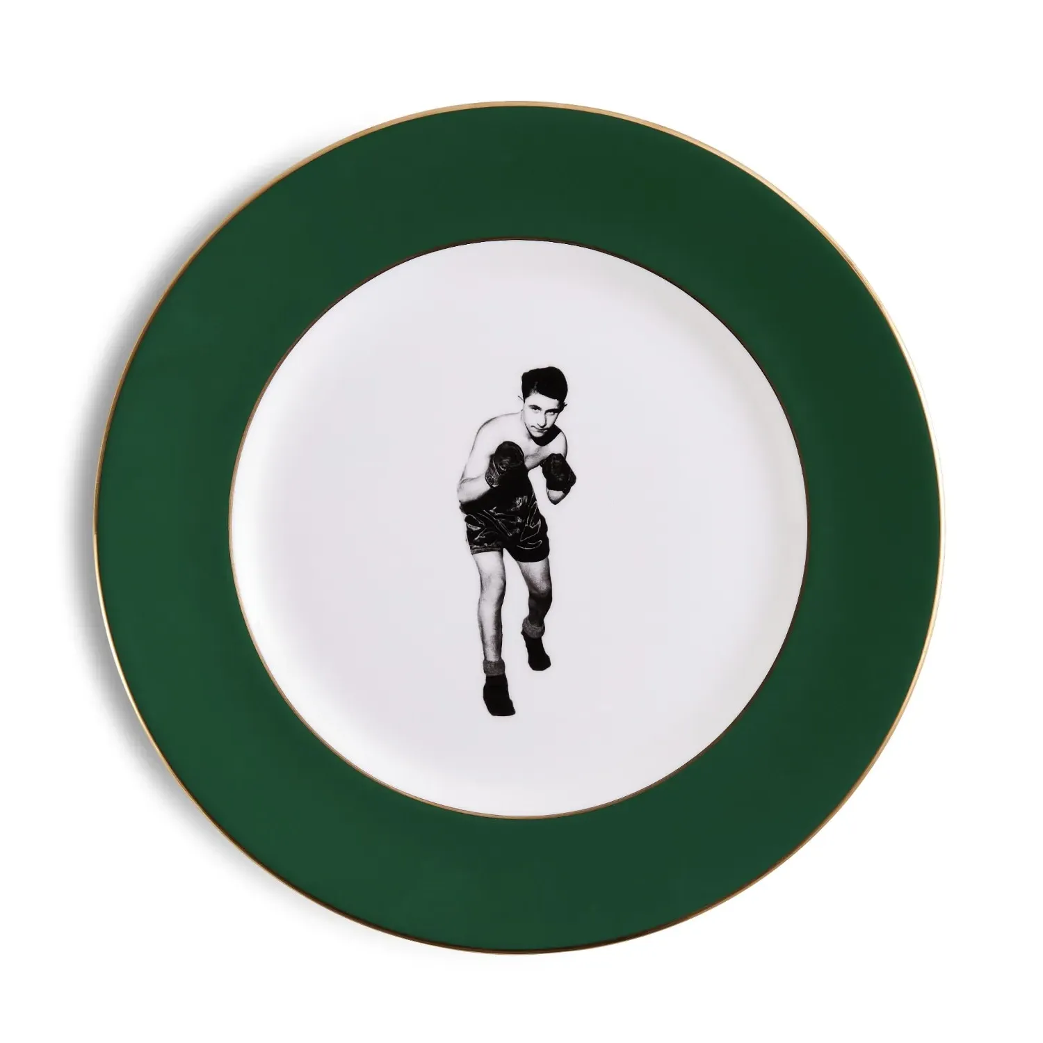 Fighting Spirit Dinner Plate - Forest Green, Fine Bone China