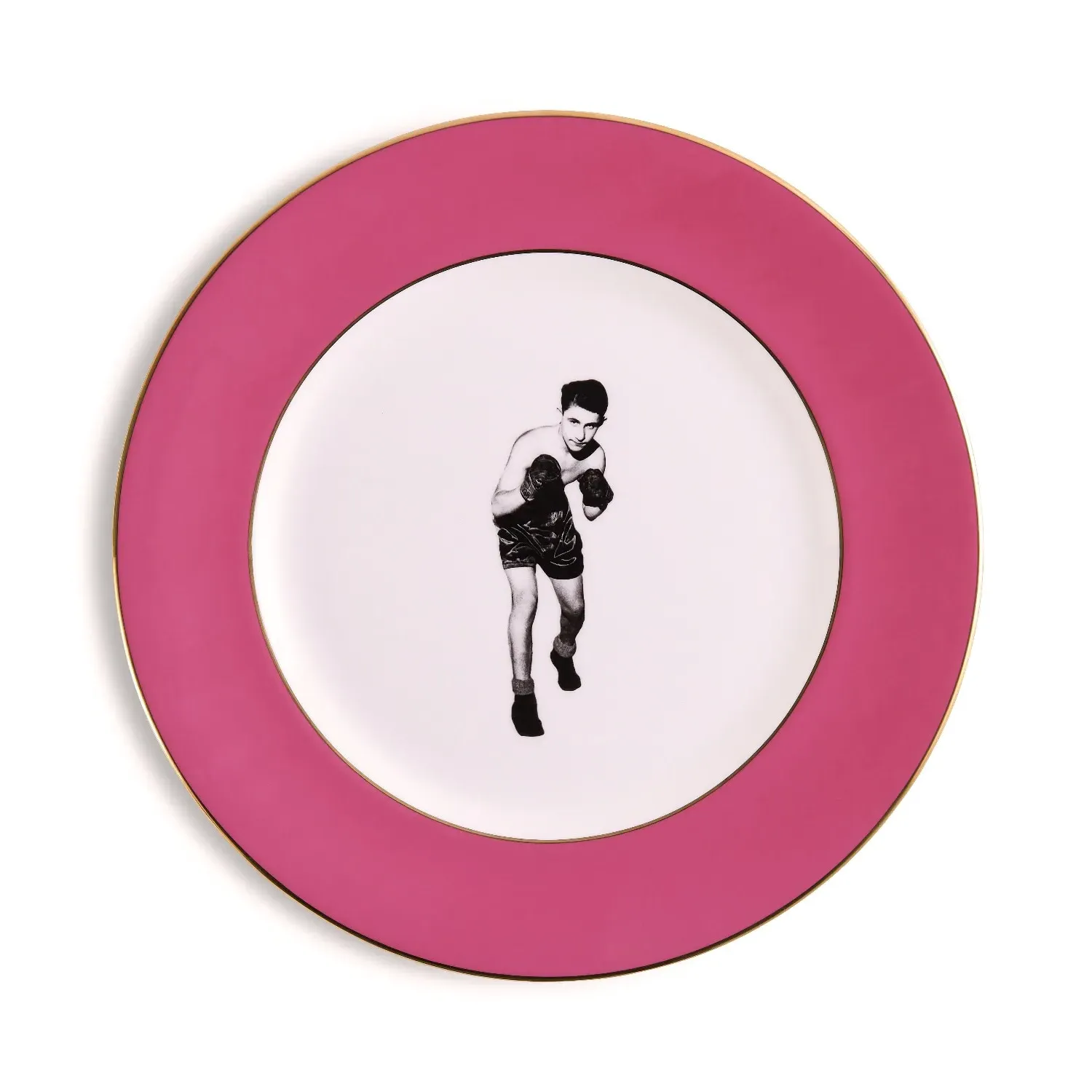 Fighting Spirit Dinner Plate - Pink, Fine Bone China