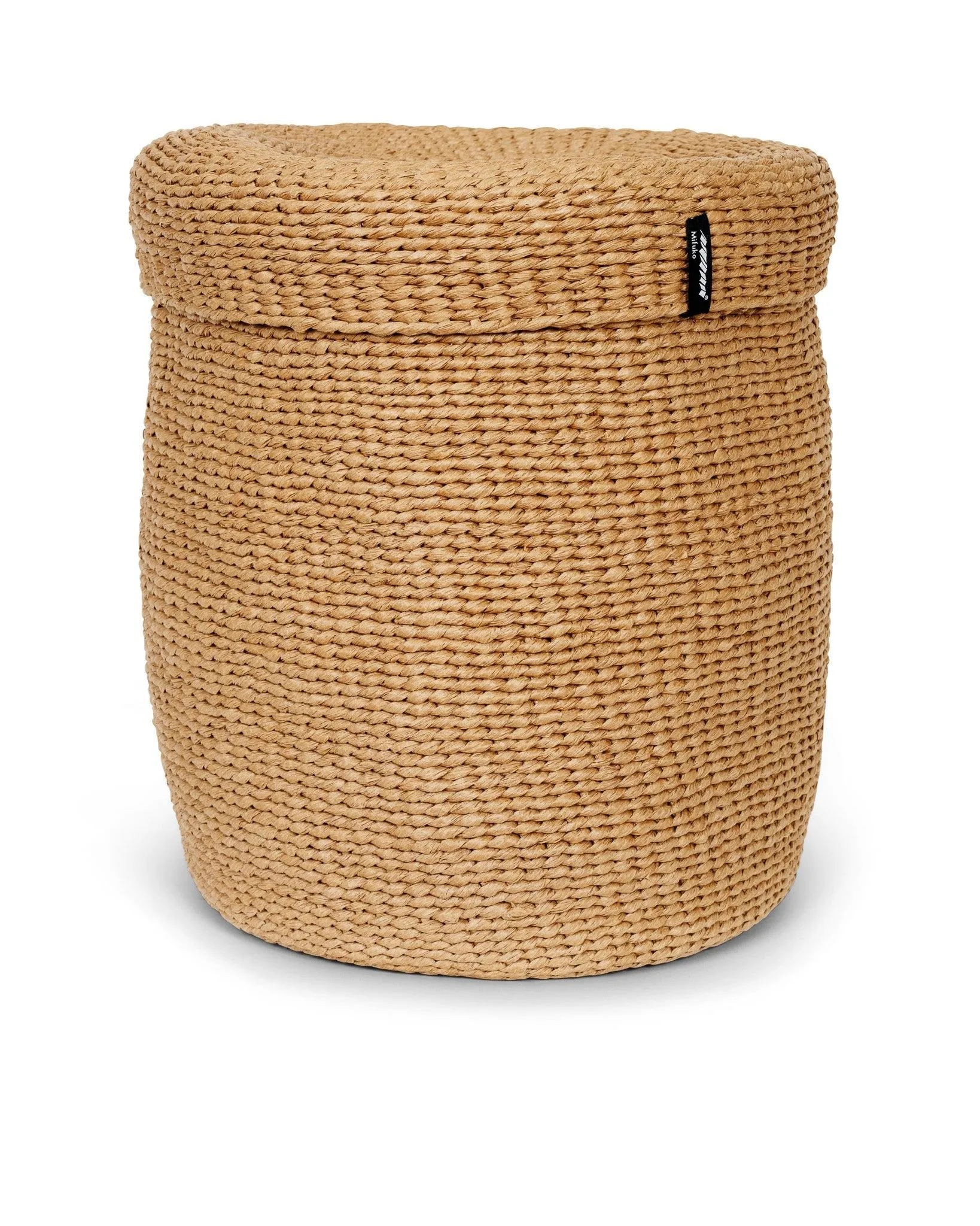 Kiondo Large Basket with Lid - Brown, Paper image