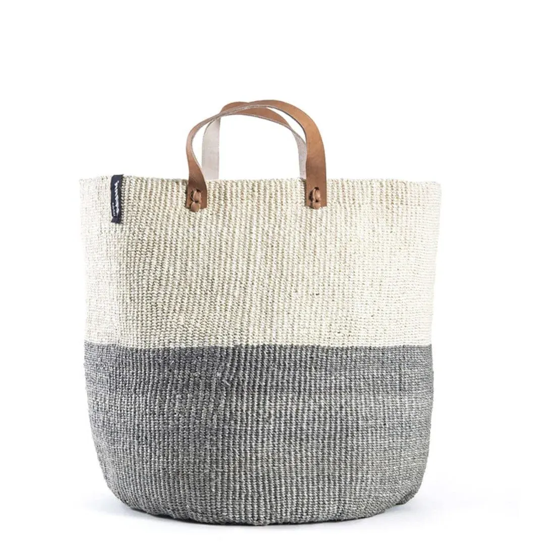 Kiondo Large Market Basket - Grey, Sisal image