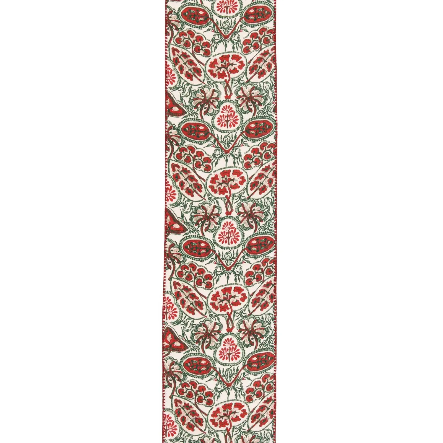 Heirloom Table Runner - Green, Linen