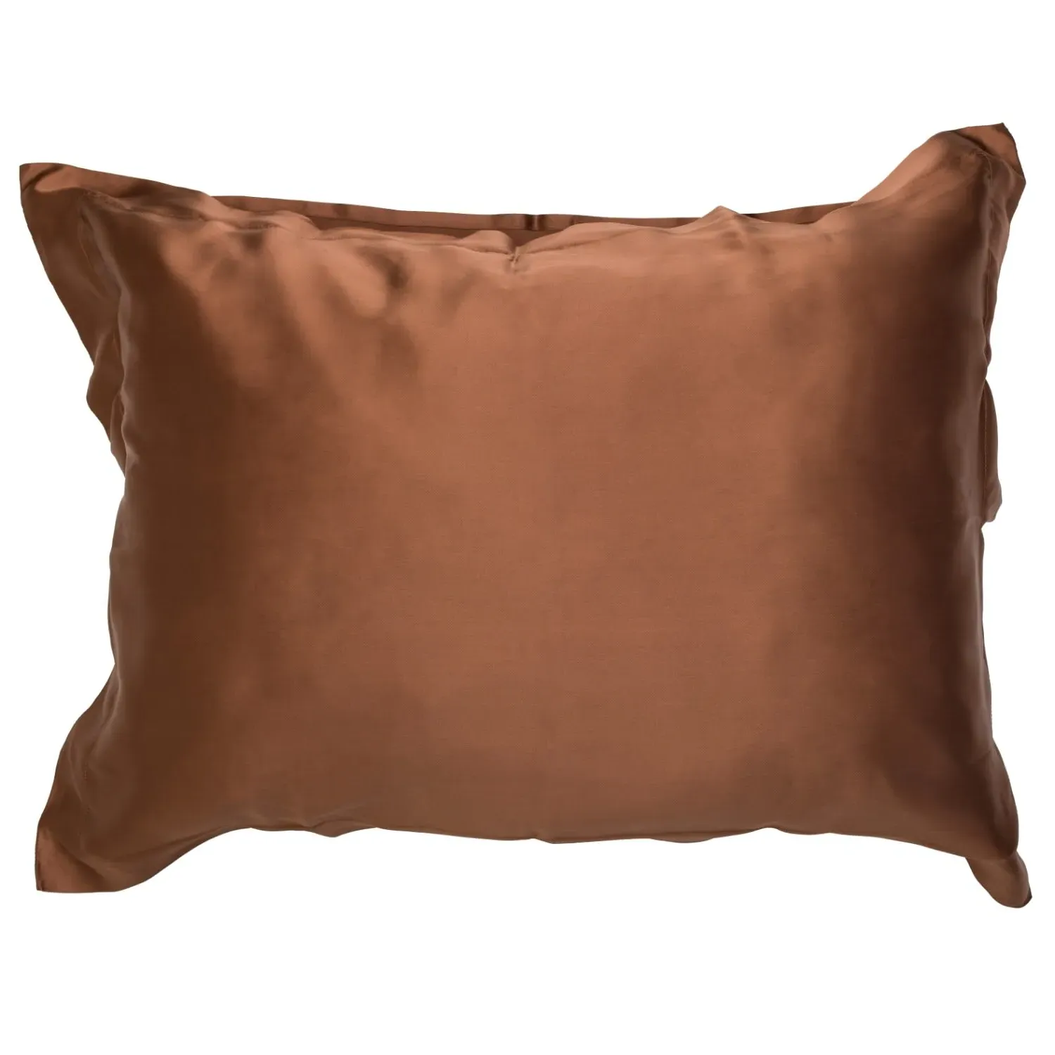 Single Silk Pillowcase - Brown image