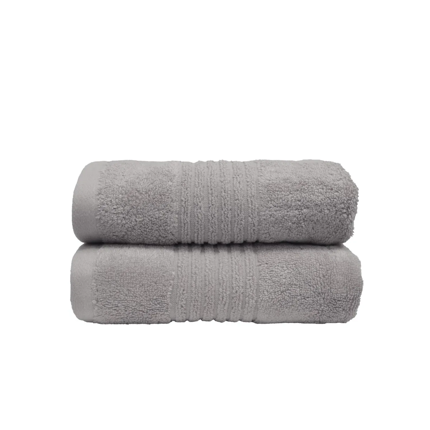 Bamboo Hand Towel Set - Silver, Cotton