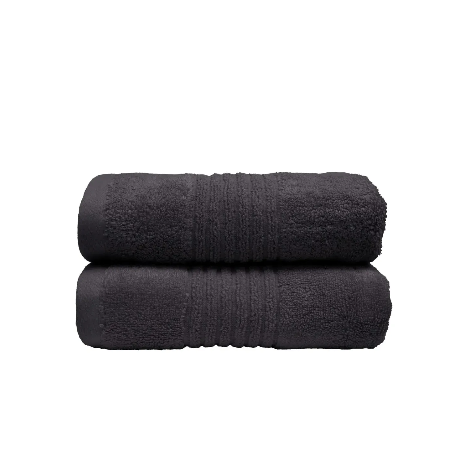 Bamboo Hand Towel Set - Steel Grey, Cotton