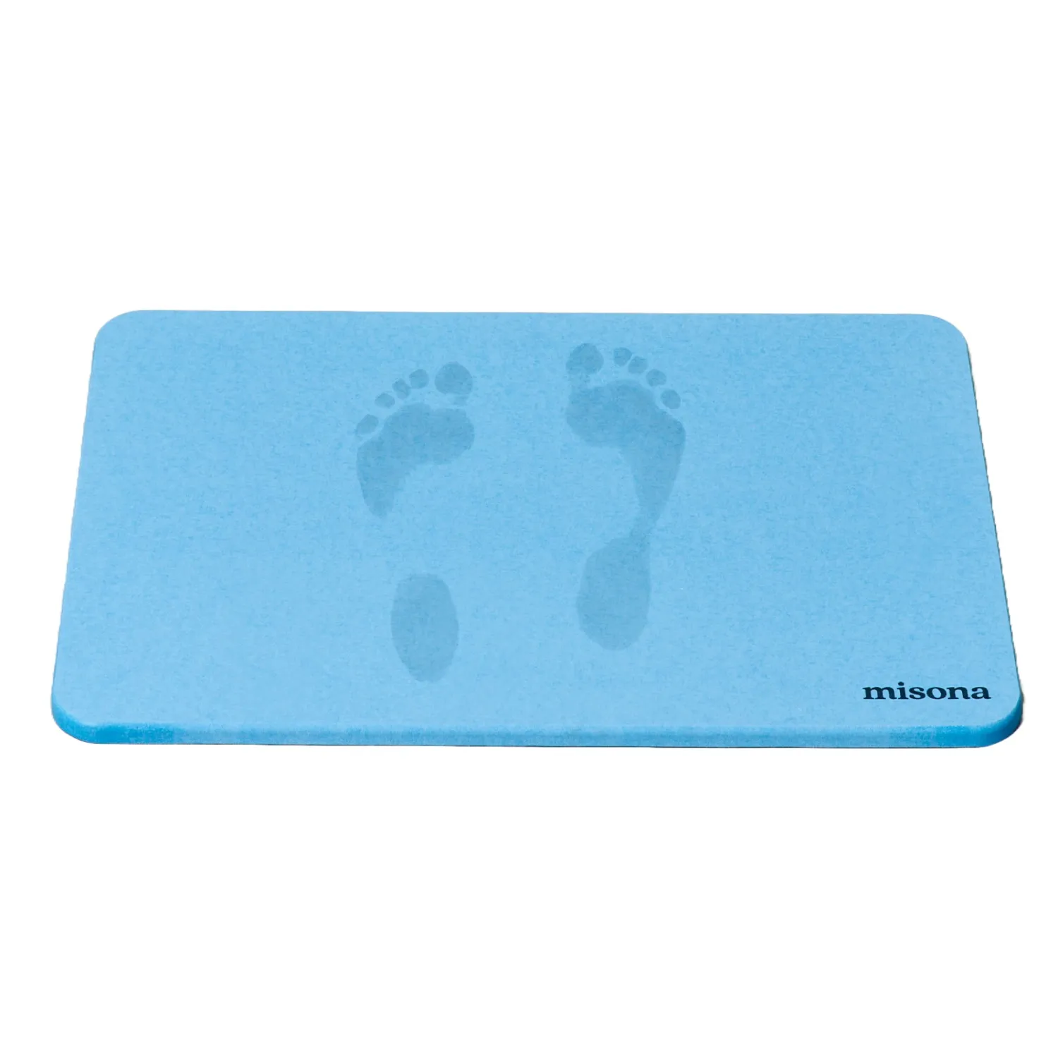 Diatomite Stone Bath Mat - Blue