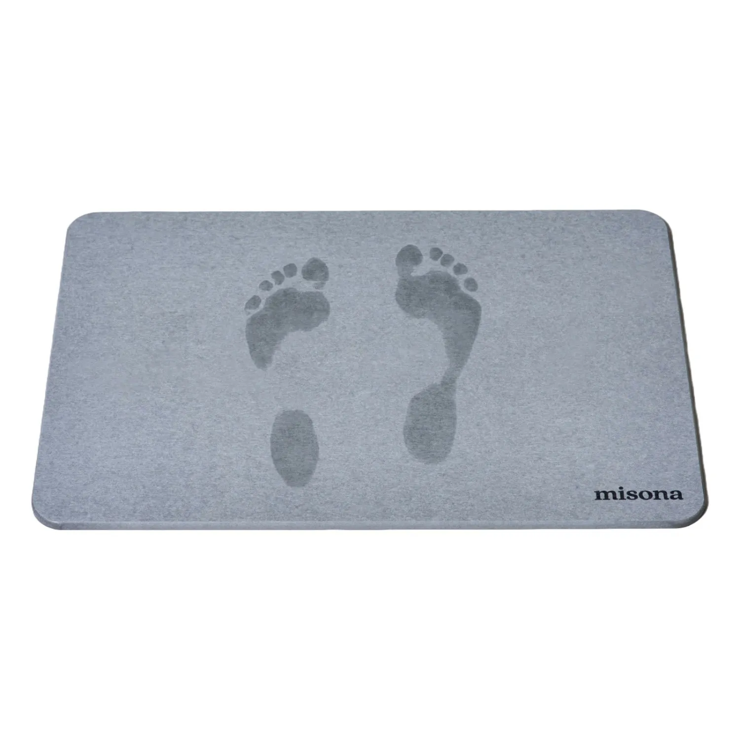 Diatomite Stone Bath Mat - Grey