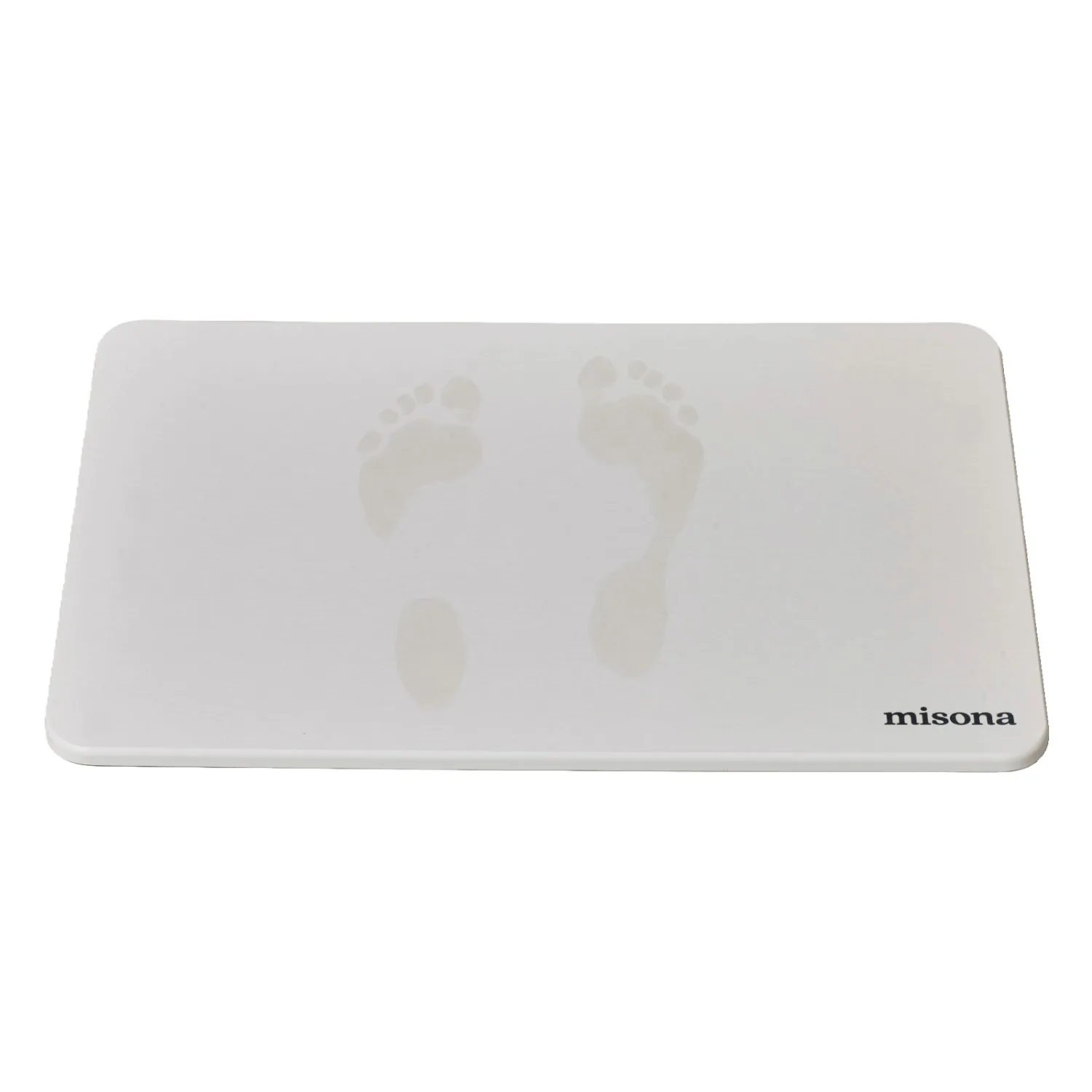 Diatomite Stone Bath Mat - White