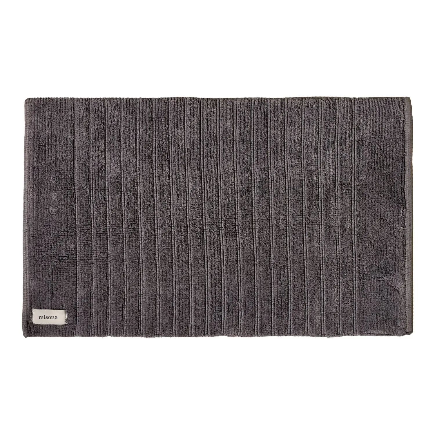 Organic Cotton Bath Mat - Grey, Cotton